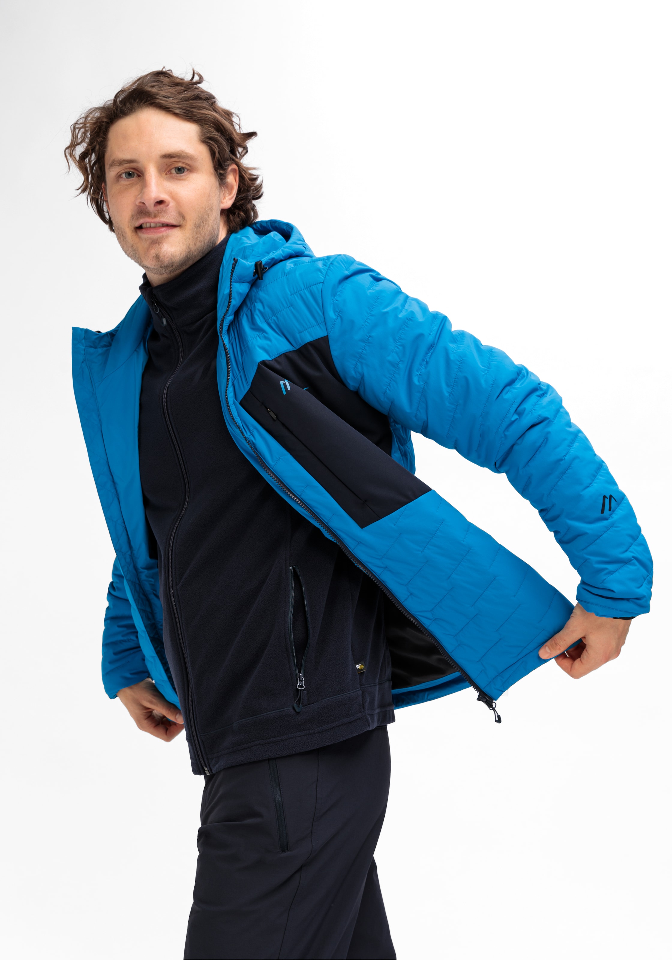 Maier Sports Funktionsjacke »Donovaly M«, Herren Outdoorjacke, Primaloft Jacke mit 3 RV-Taschen und Kapuze