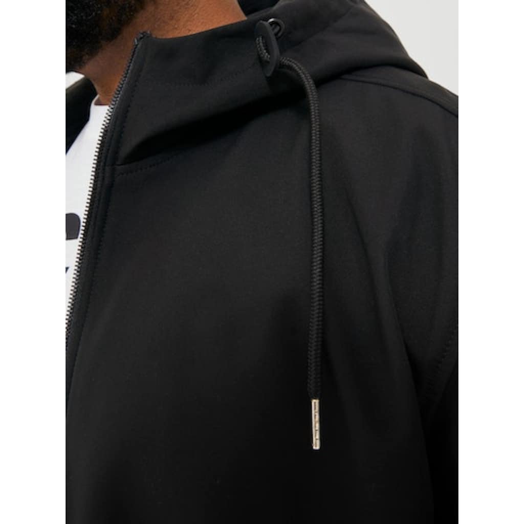 Jack & Jones PlusSize Softshelljacke »JJEBASIC SOFTSHELL HOOD NOOS PLS«, mit Kapuze