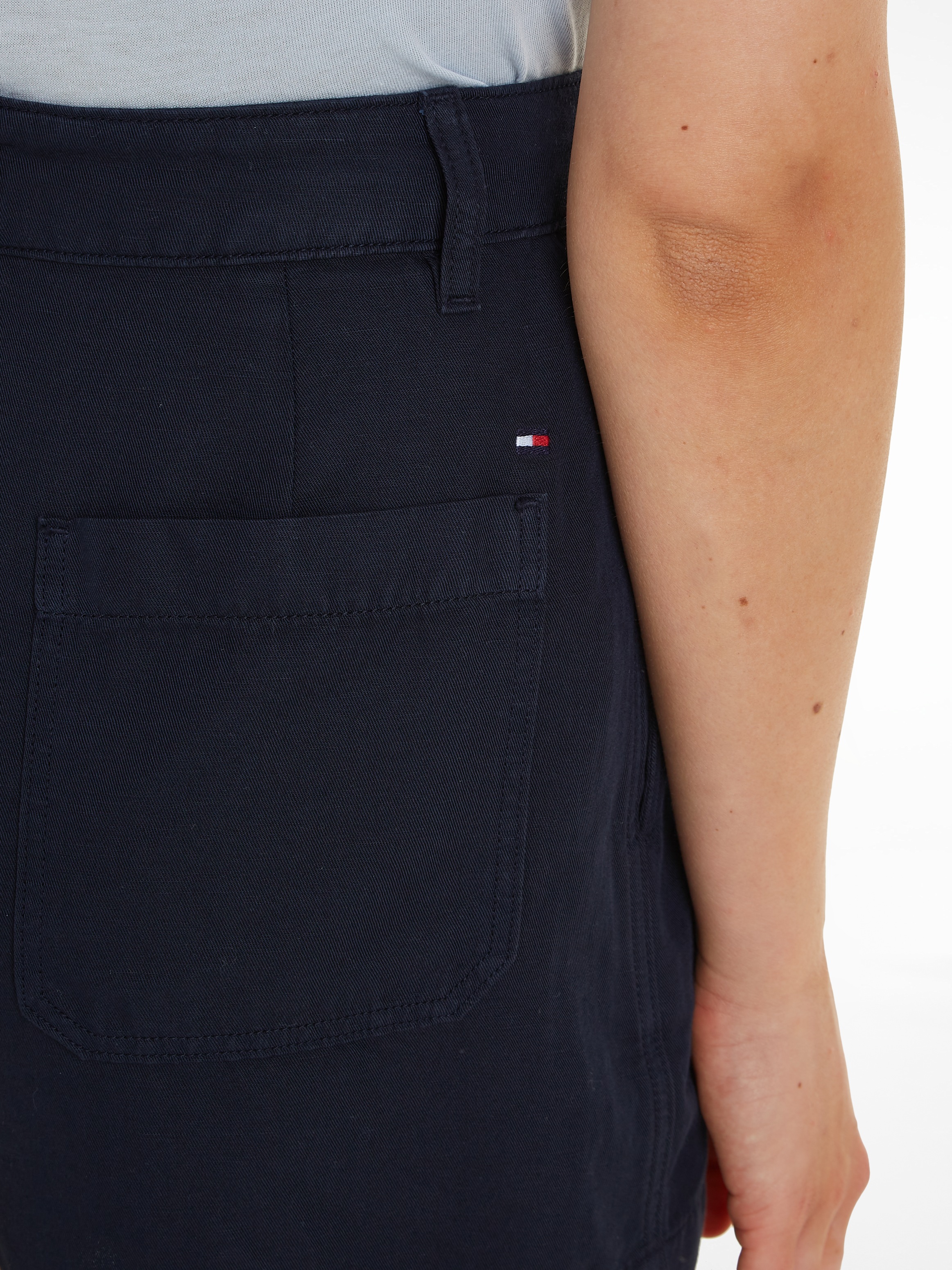 Tommy Hilfiger Shorts »COTTON LINEN SHORT«, mit Logostickerei