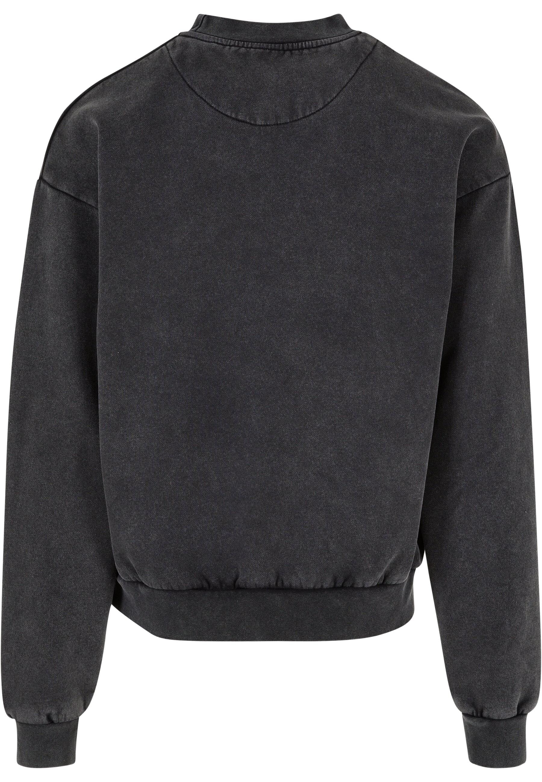 URBAN CLASSICS Rundhalspullover »Urban Classics Herren Acid Washed Crew«, (1 tlg.)