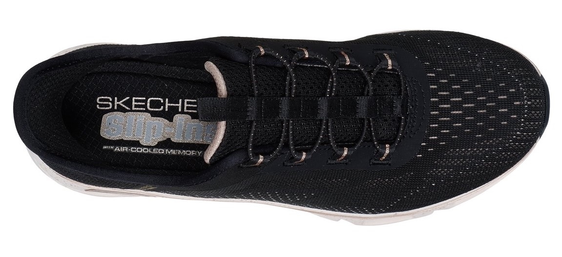 Skechers Slip-On Sneaker »GLIDE-STEP GRATIFY-PACE«, Schlupfschuh, Komfortschuh mit elastischer Schnürung