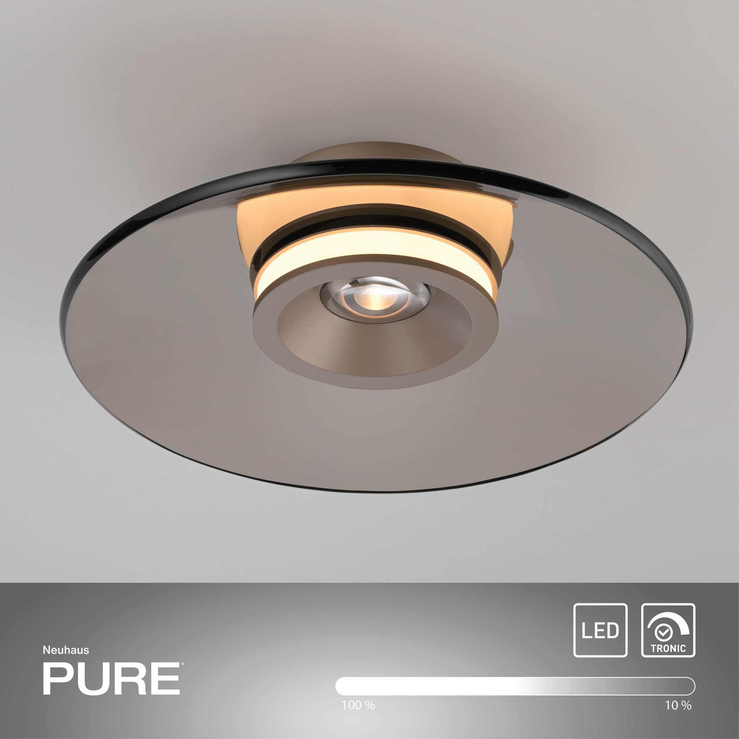 Neuhaus PURE LED Deckenleuchte »PURE Moon« LED-Board 1 Stk. Warmweiß Dimmfähig über separaten Dimmer