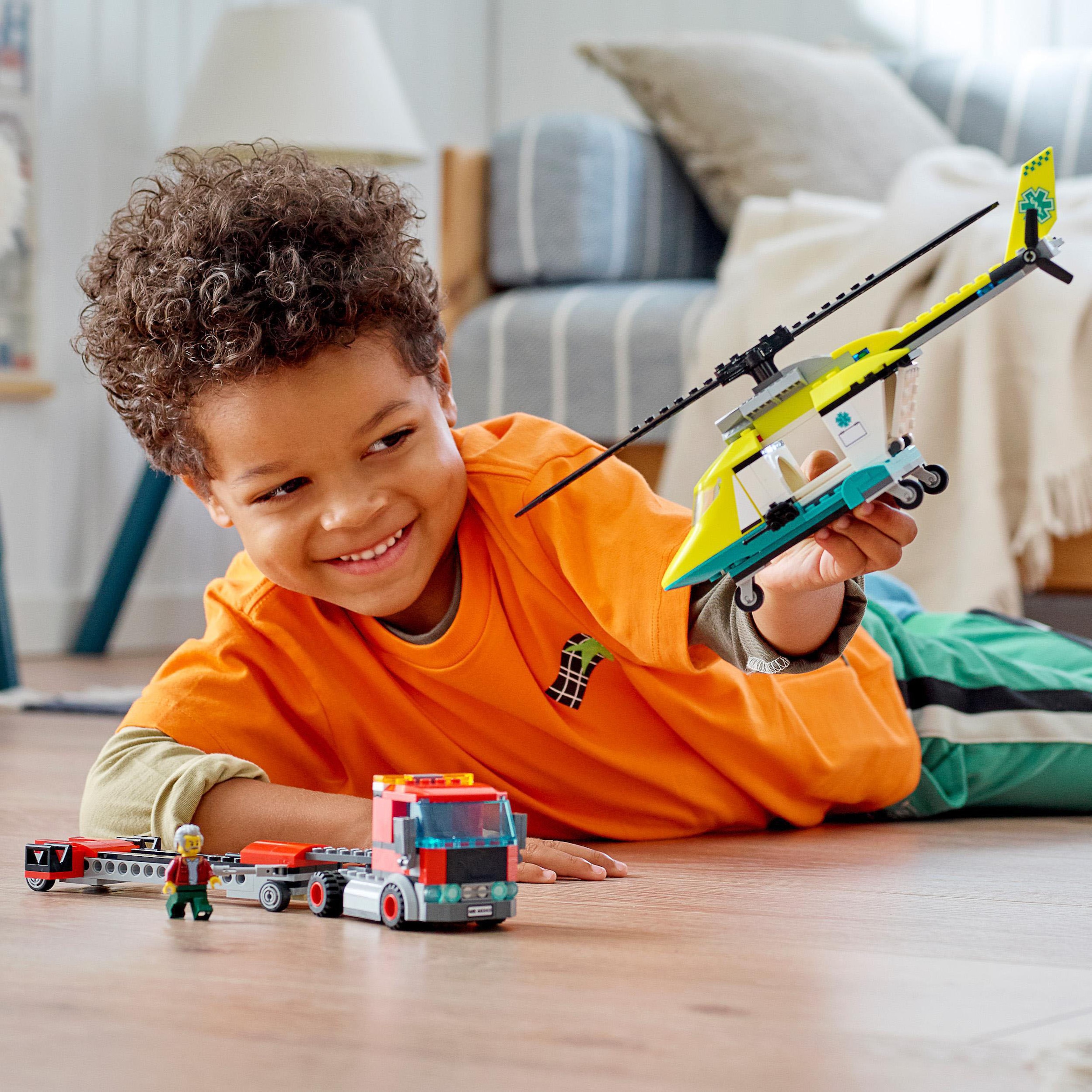 LEGO® Konstruktionsspielsteine »Hubschrauber Transporter (60343), LEGO® City«, (215 St.)