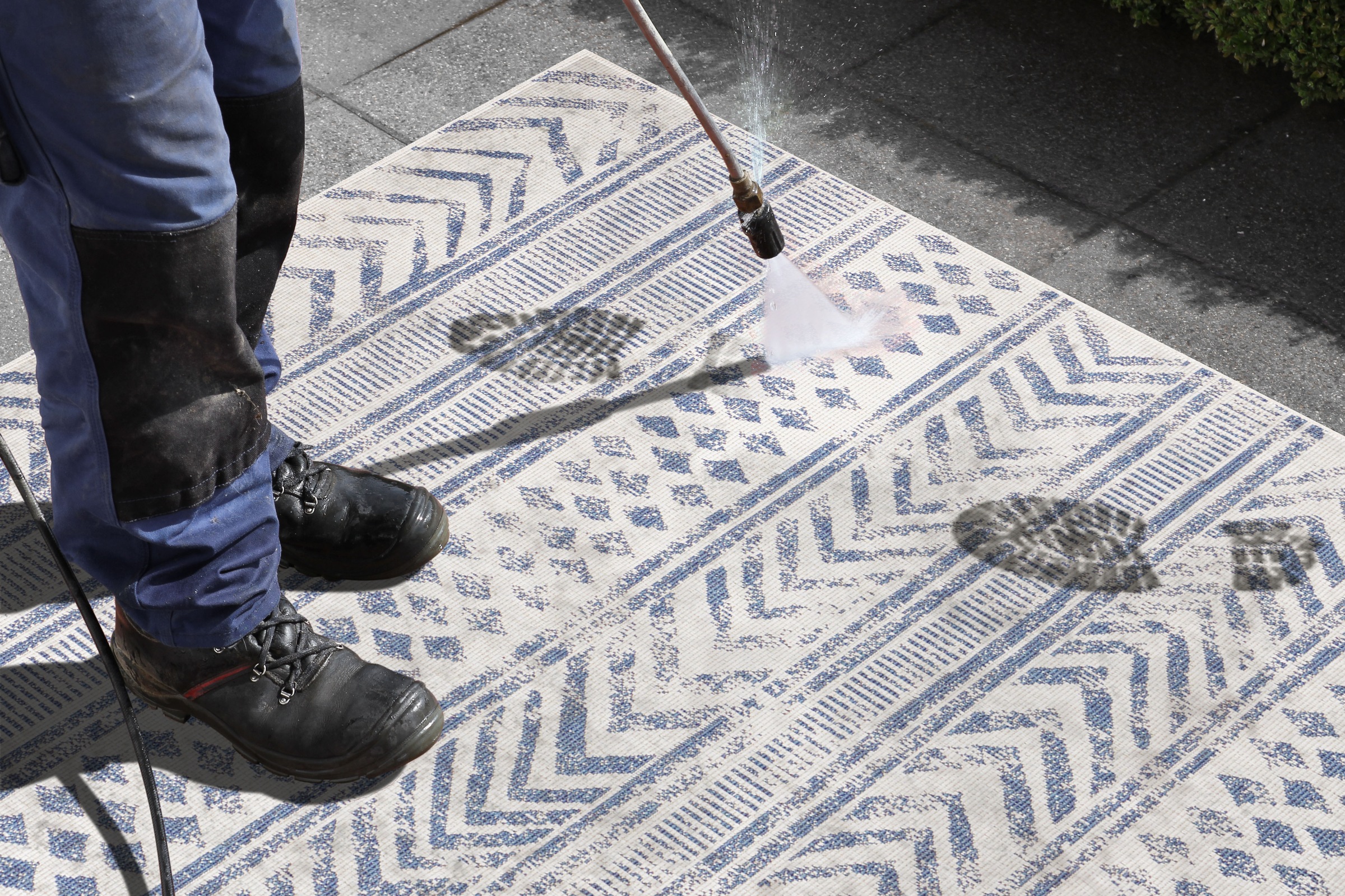 NORTHRUGS Läufer »BIRI«, rechteckig, In-& Outdoor, Wetterfest, Balkon, Garten, Wohnzimmer, Wasserfest, Boho