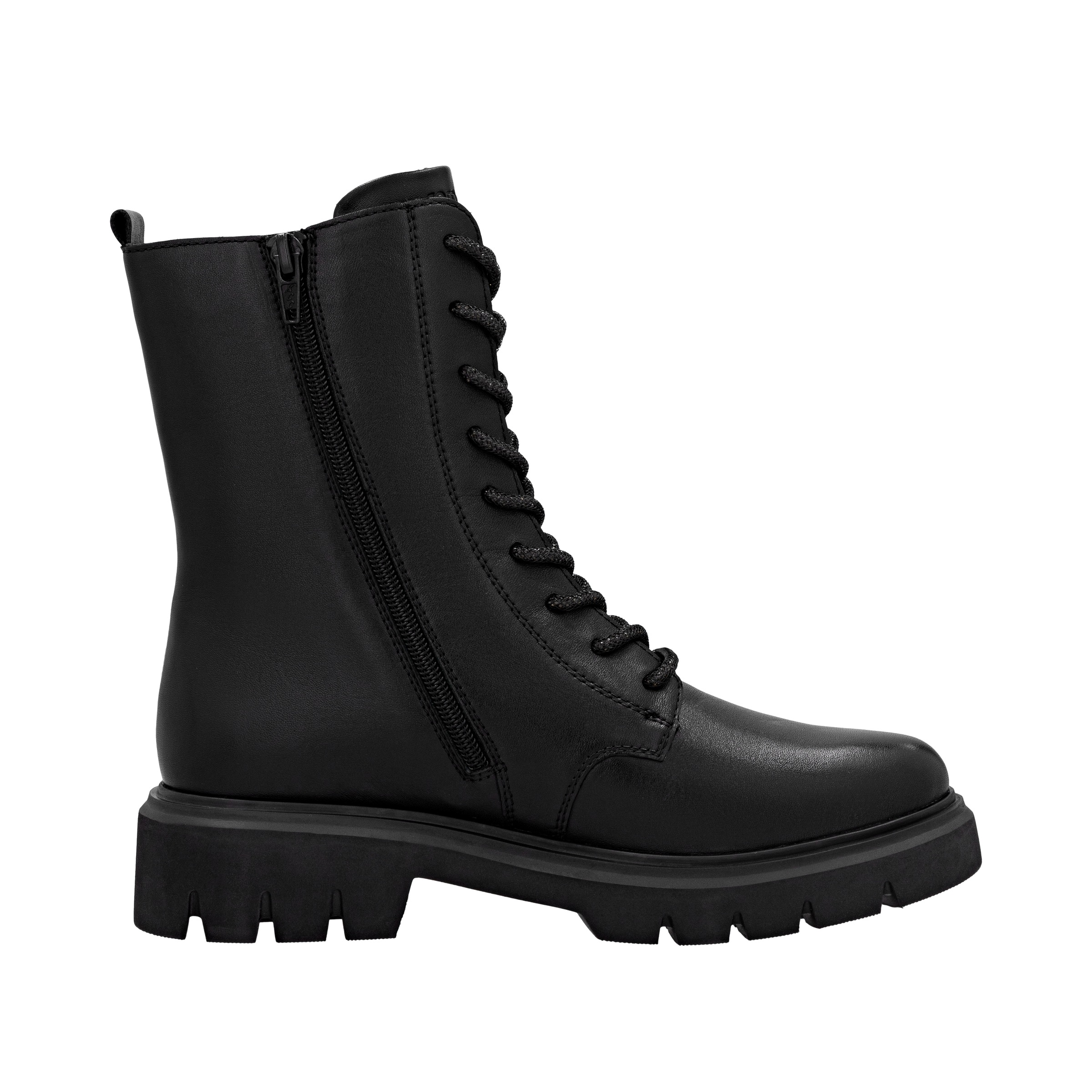 Remonte Schnürboots, Stiefelette, Boots, Profilsohle, Blockabsatz mit Zierschnalle