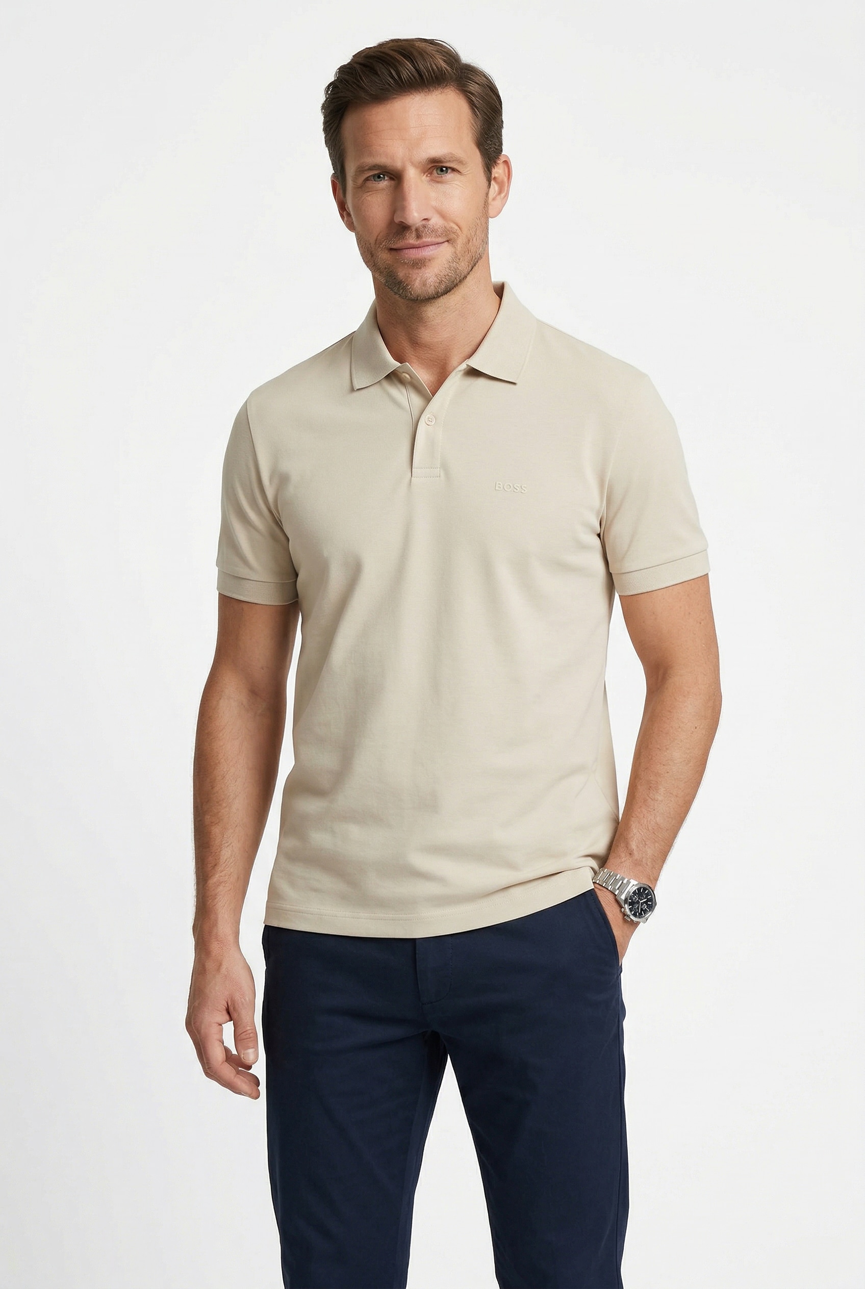 BOSS GREEN Poloshirt "Pio 2 Jersey Regular Fit" Cotton Jersey Polo, pflegeleicht 100% Baumwolle