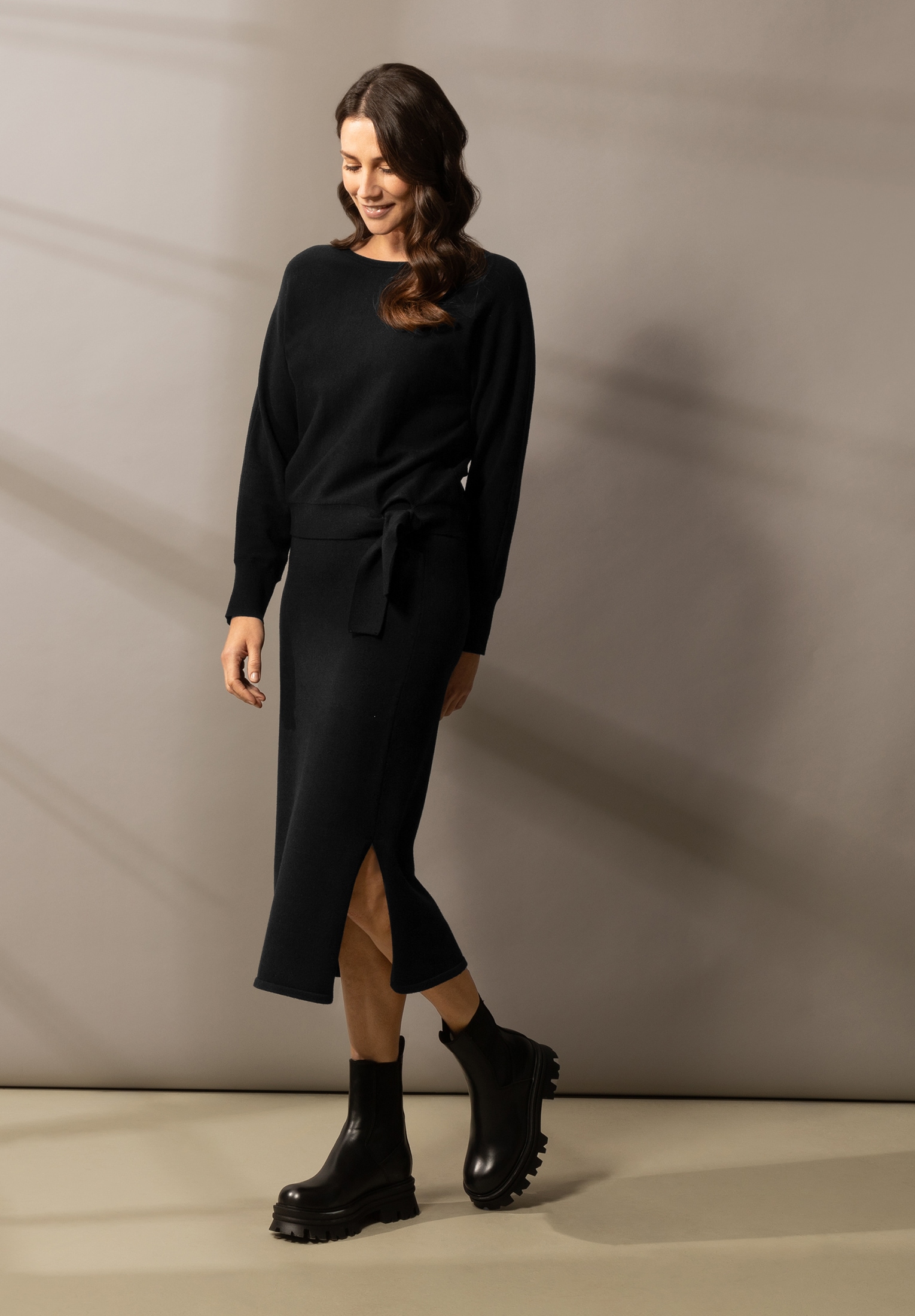 Betty Barclay Strickpullover »Betty Barclay Damen Feinstrickpullover langarm«, (1 tlg.), Bindeband