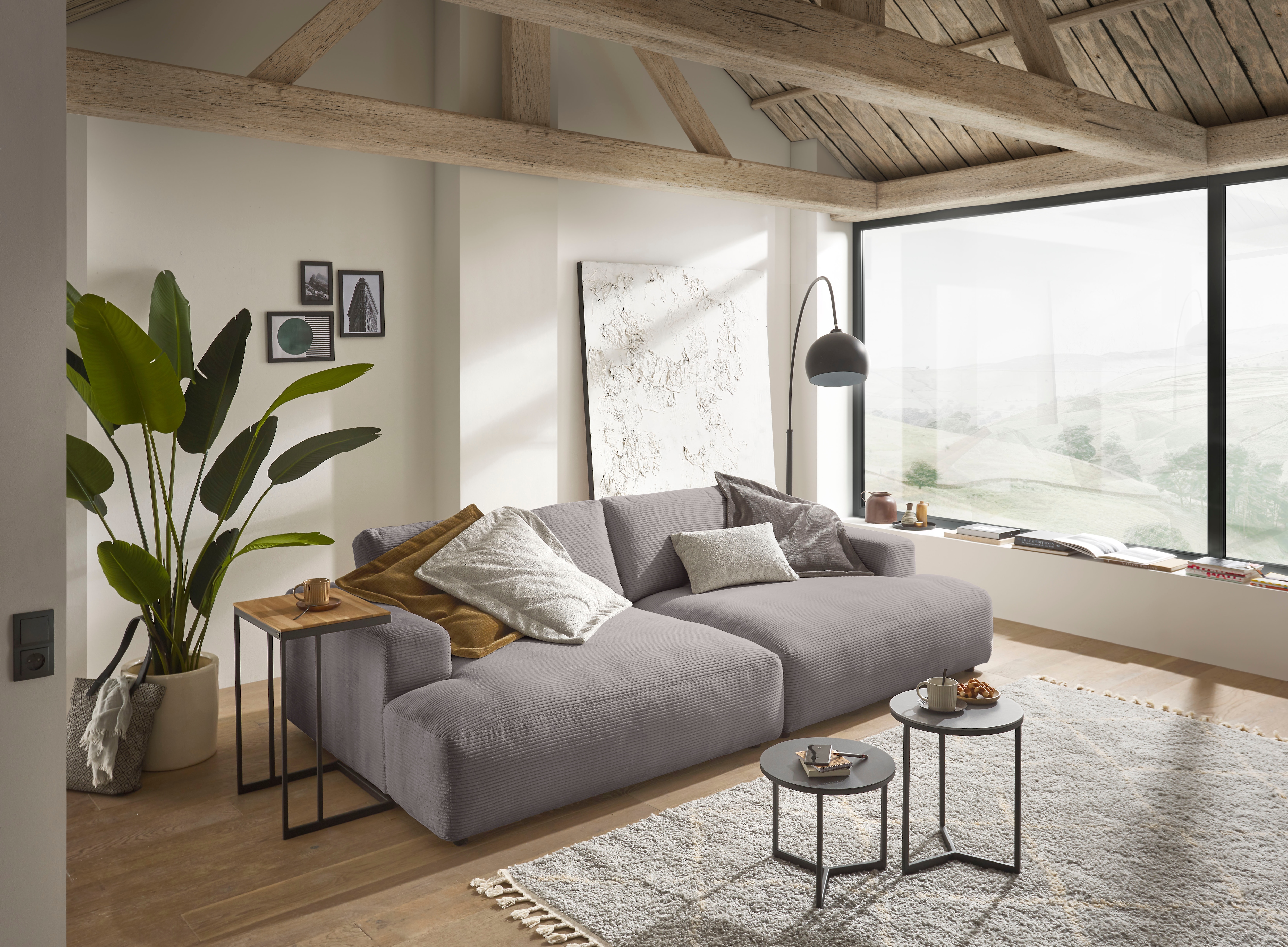 Musterring Loungesofa "Lucia Big Sofa, bequem, Mega-Sitzfläche, Cord Bezug, viel Platz" Cord-Bezug, Breite 292 cm
