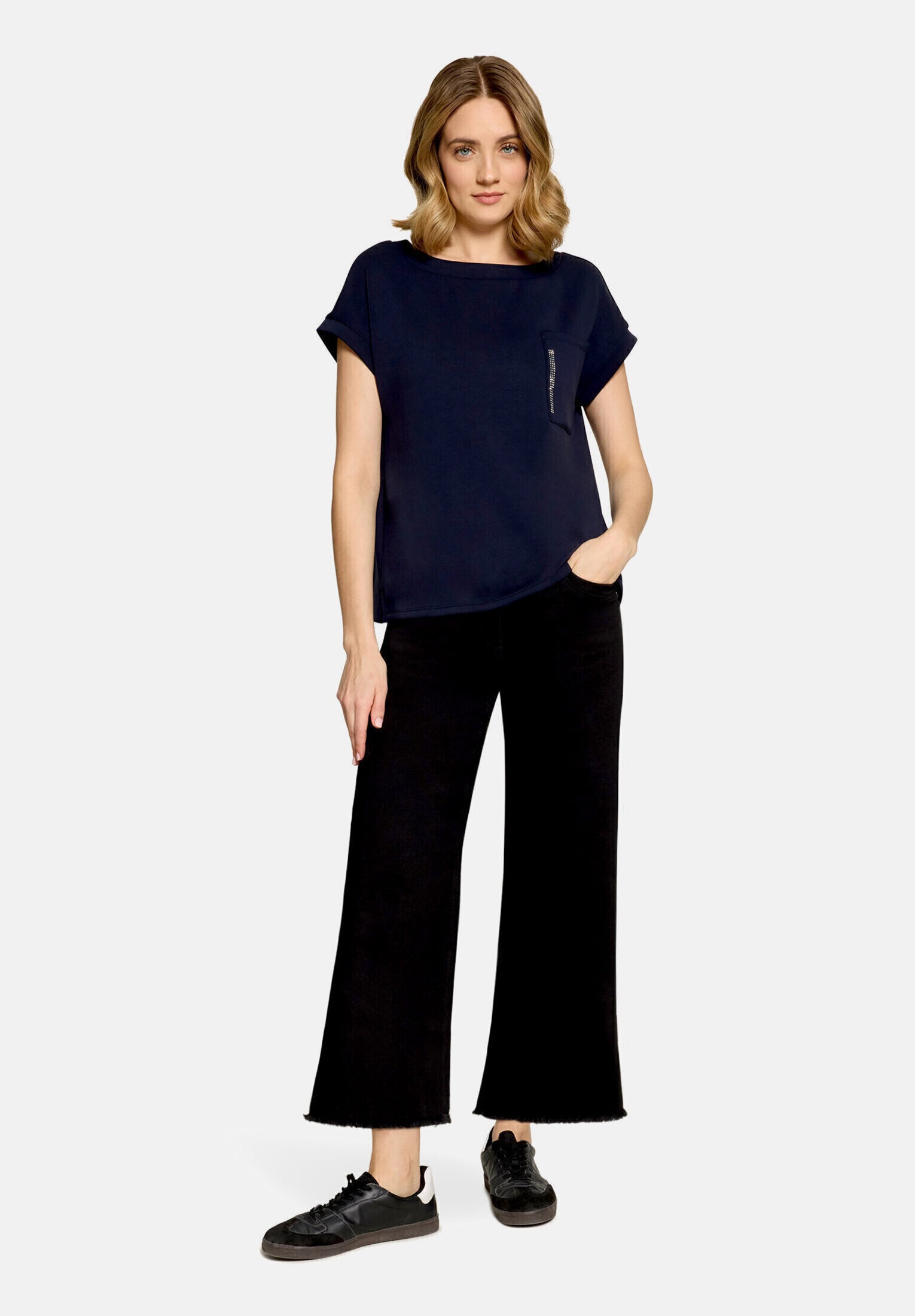 Betty Barclay Kurzarmshirt "Damen mit Seitenschlitzen" 1 tlg.