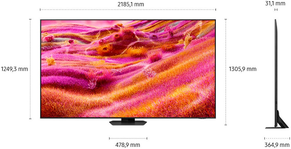 Samsung QLED-Fernseher »GQ98QN90FAT«, 4K Ultra HD, Smart-TV, NQ HDR+, Glare Free, Upscaling Pro, Dolby Atmos & AI Sound, bis 165Hz