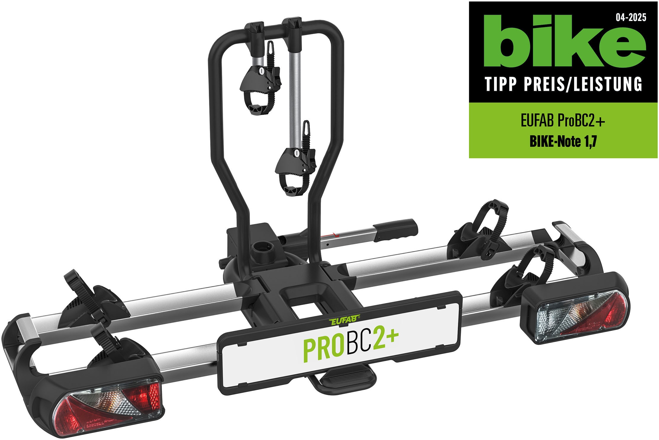 Eufab  E Bike Träger PROBC2+  Transporter VW Bus  2 Fahrräder   3,25Zoll max - Image 5