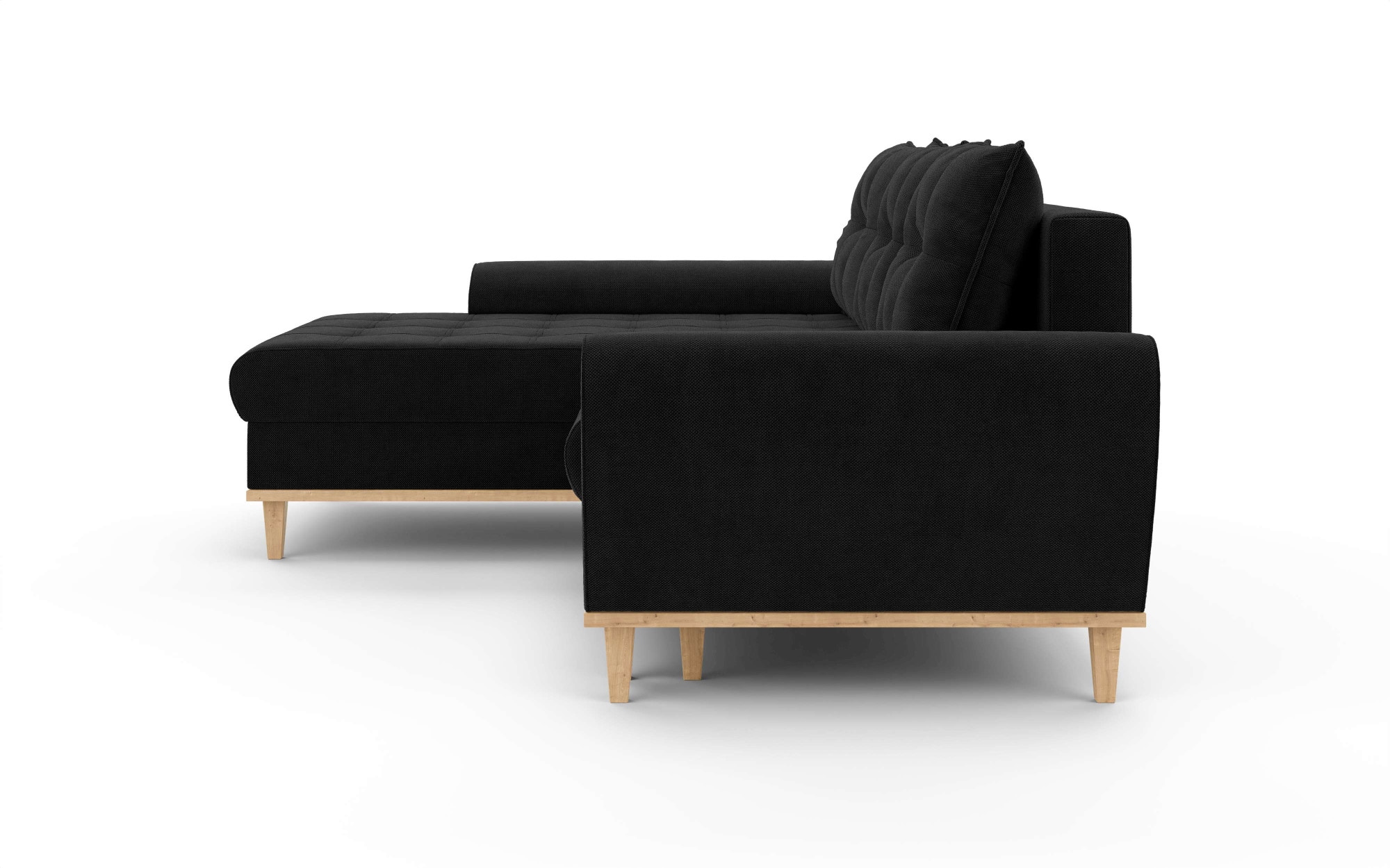 Home affaire Ecksofa »Ahrdorf mit Bettfunktion und Bettkasten, Maße: B/H/T 268/86/175 cm«, L-Form mit 3 Rückenkissen und moderne gerundete Armlehnen