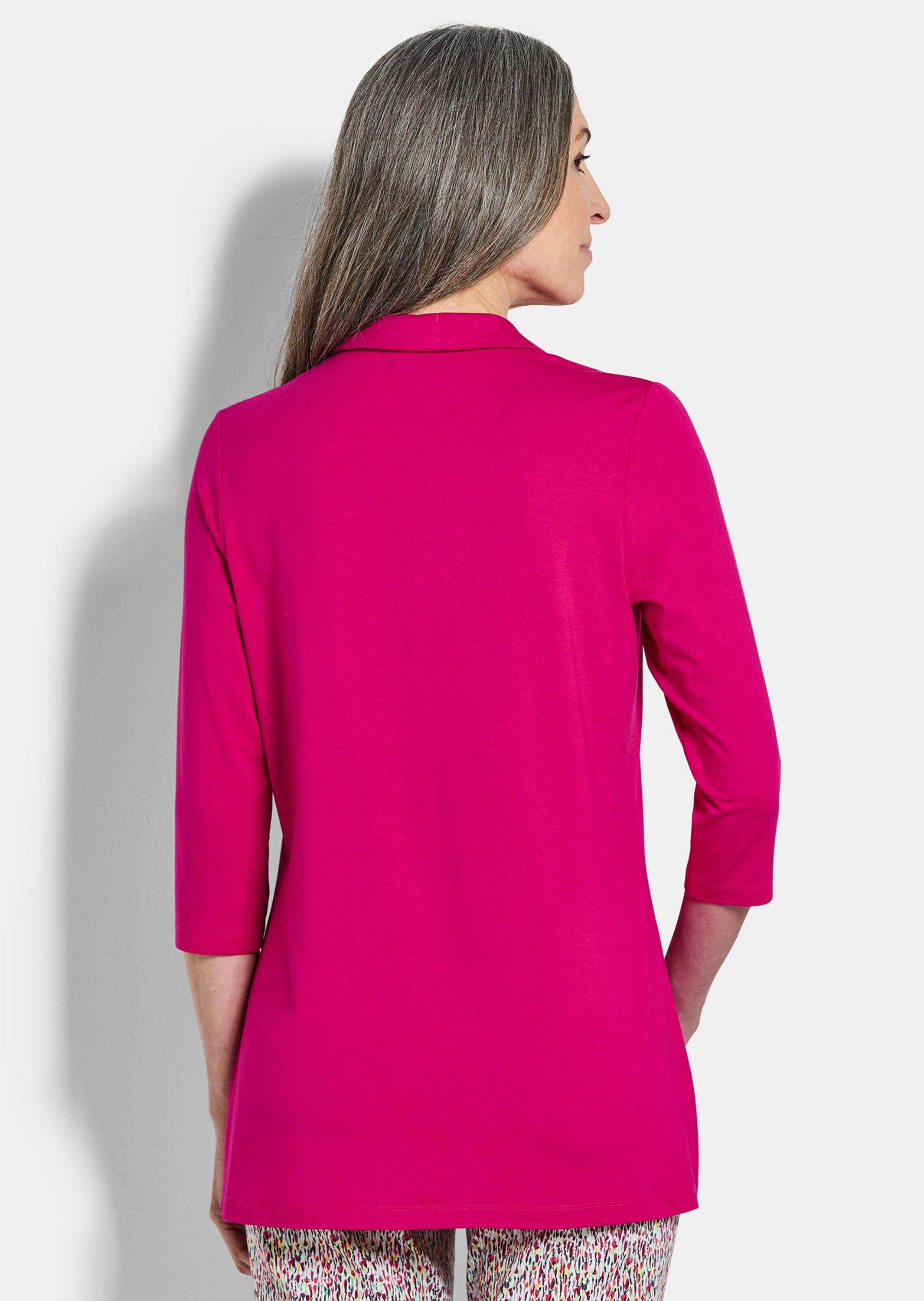 GOLDNER Tunika »Kurzgröße Tunikashirt aus Jersey mit Biesen«