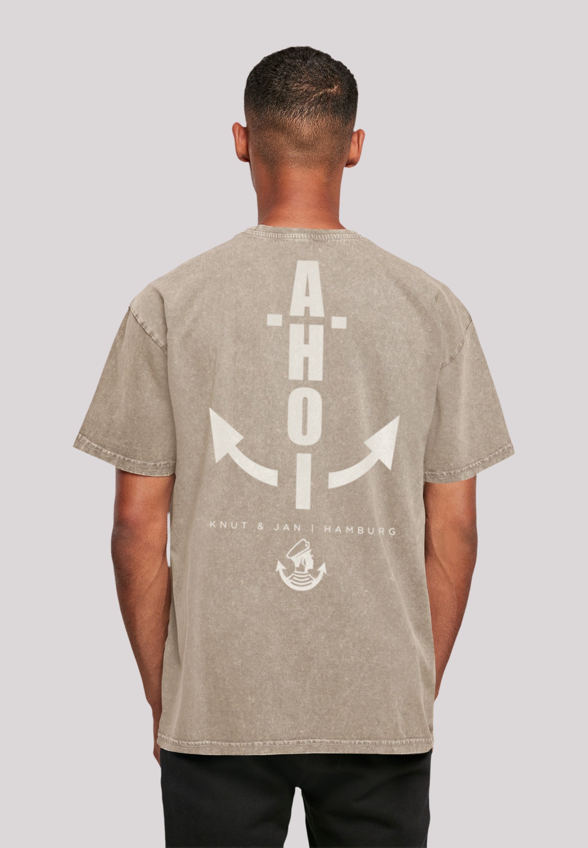 T-Shirt »Ahoi Anker Knut & Jan Hamburg«, Print