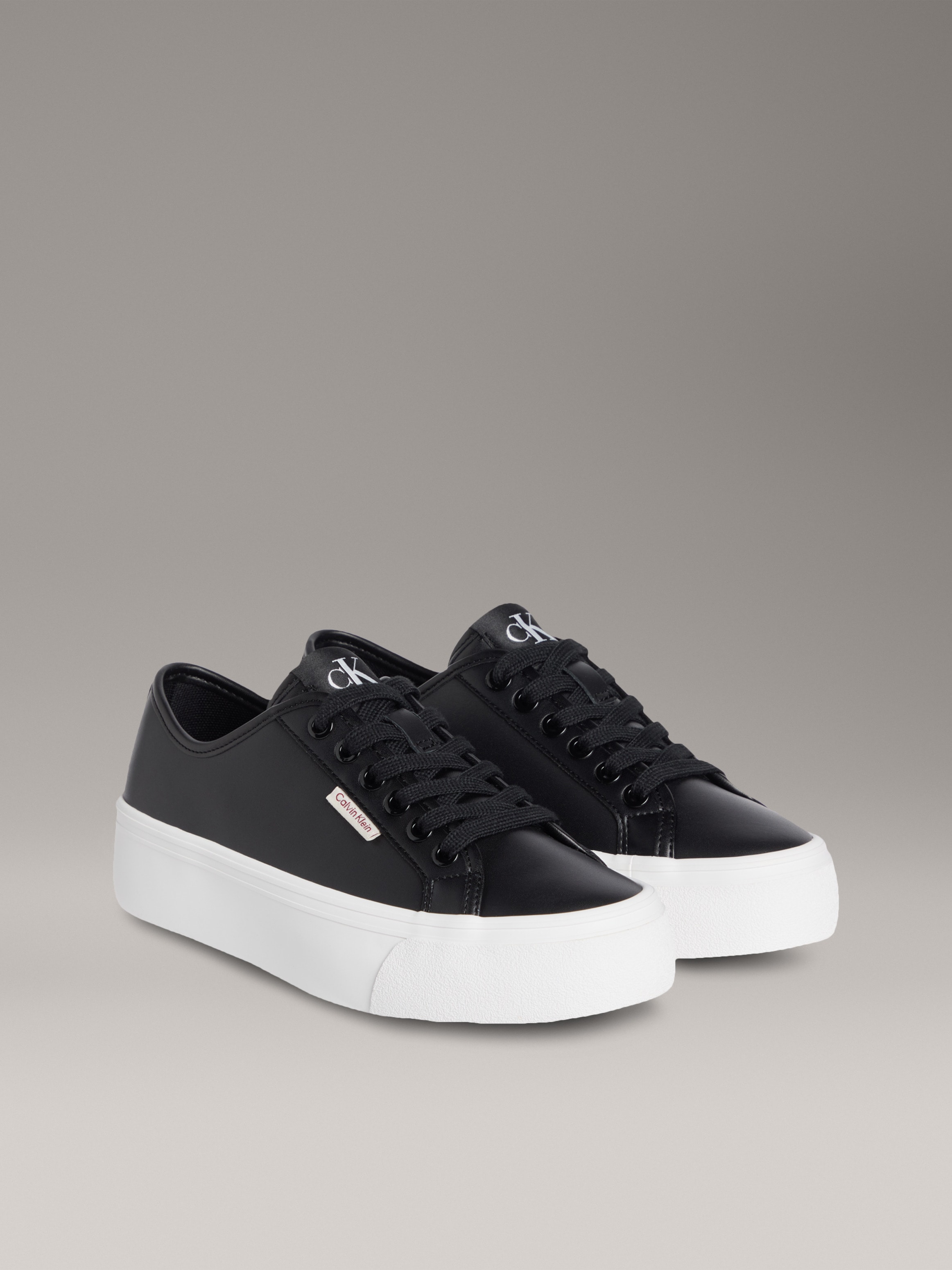 Calvin Klein Jeans Plateausneaker "VULC FLATFORM LTH", Schnürschuh, Halbsch günstig online kaufen