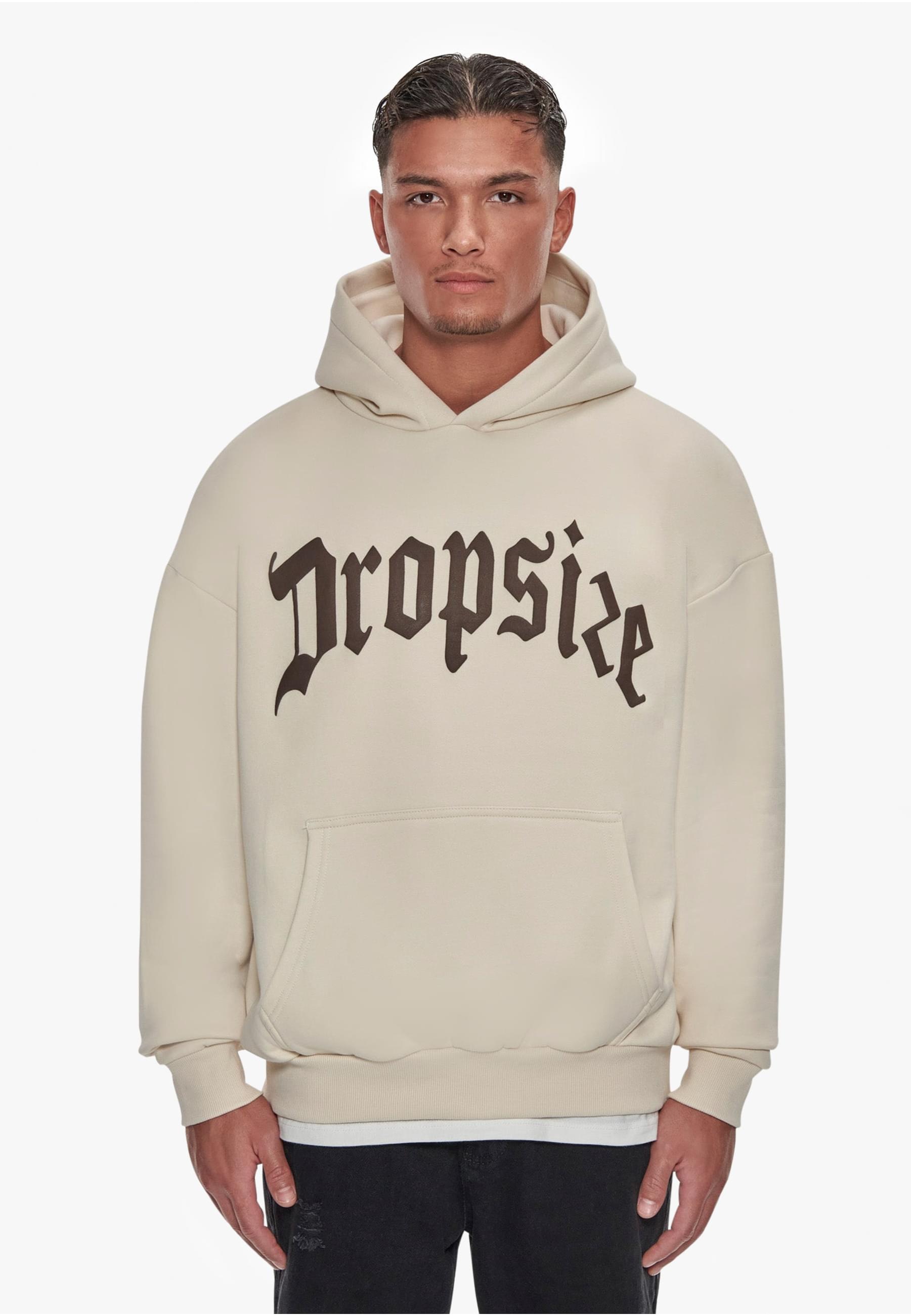 Dropsize Kapuzensweatshirt »Dropsize Herren Heavy Oversize Puffer Print Hoodie«, (1 tlg.)