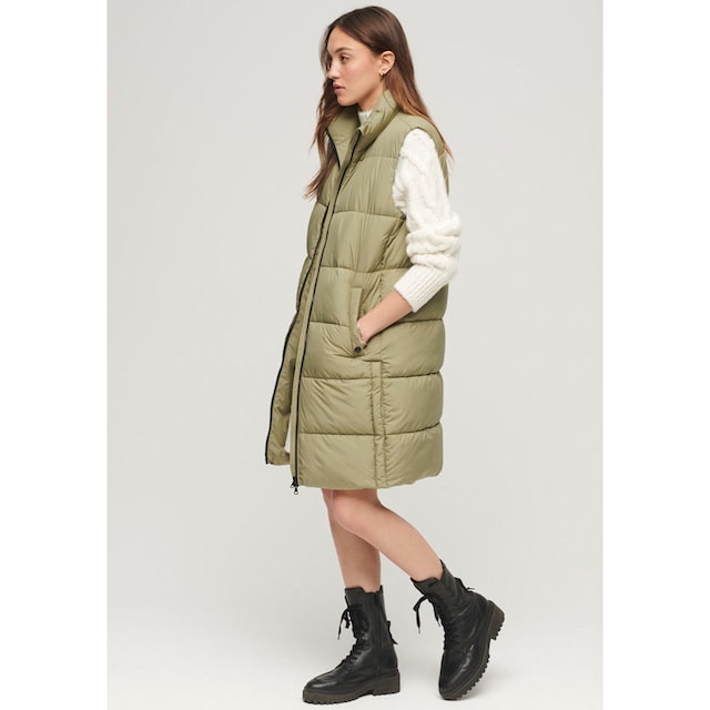 Superdry Steppweste »STUDIOS LONGLINE QUILTED GILET« kaufen | BAUR