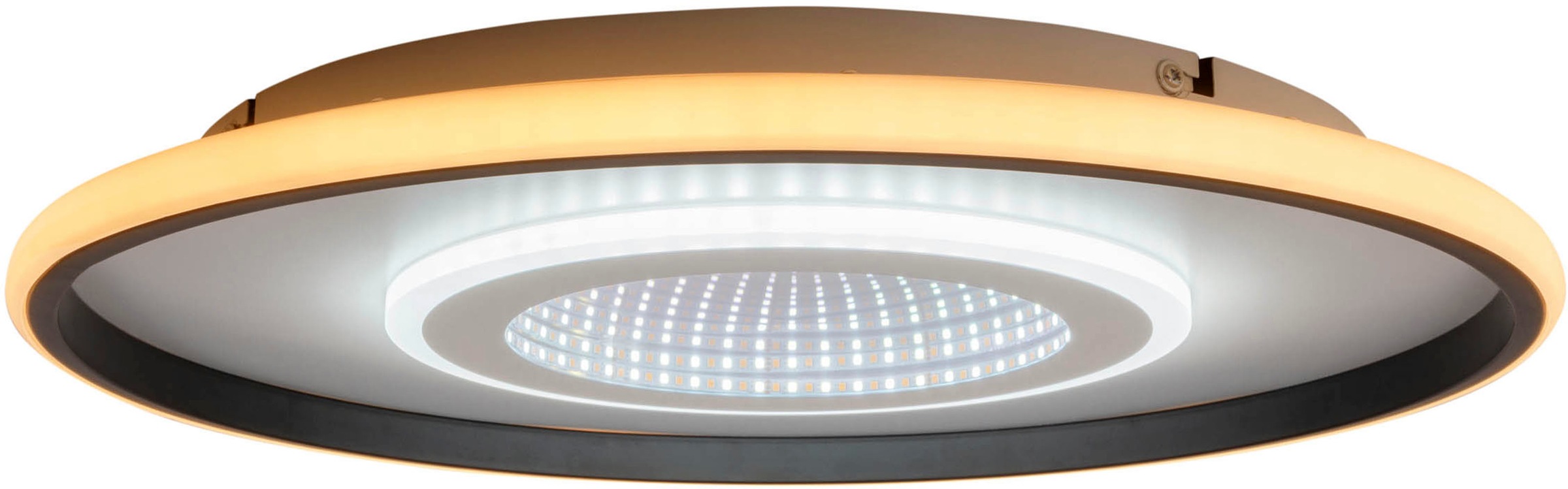 my home LED Deckenleuchte »Mona Deckenlampe mit Infinity 3D Effekt«, 1 flammig, Leuchtmittel LED-Board | LED fest integriert, D: 50cm, dimmbar, inkl. Memory, CCT, Fernbedienung, 40W, Tunnel Mirror