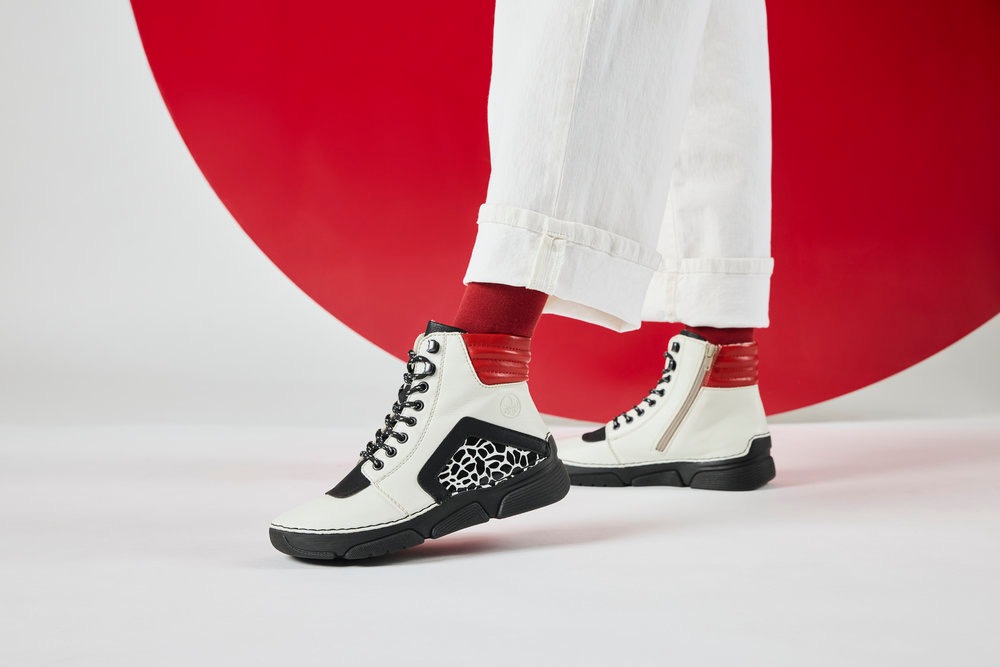 Rieker Sneakerboots, Schnürboots, Schnürstiefelette mit zusätzlichem Innenreißverschluss