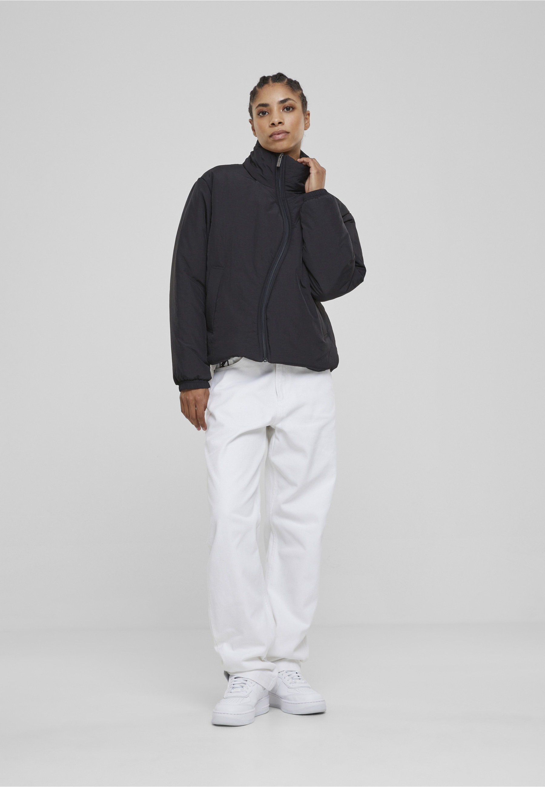 Karl Kani Winterjacke »Karl Kani Damen KW233-051-3 KK OG Wavy Puffer Jacket« 1 Stk. tlg. ohne Kapuze