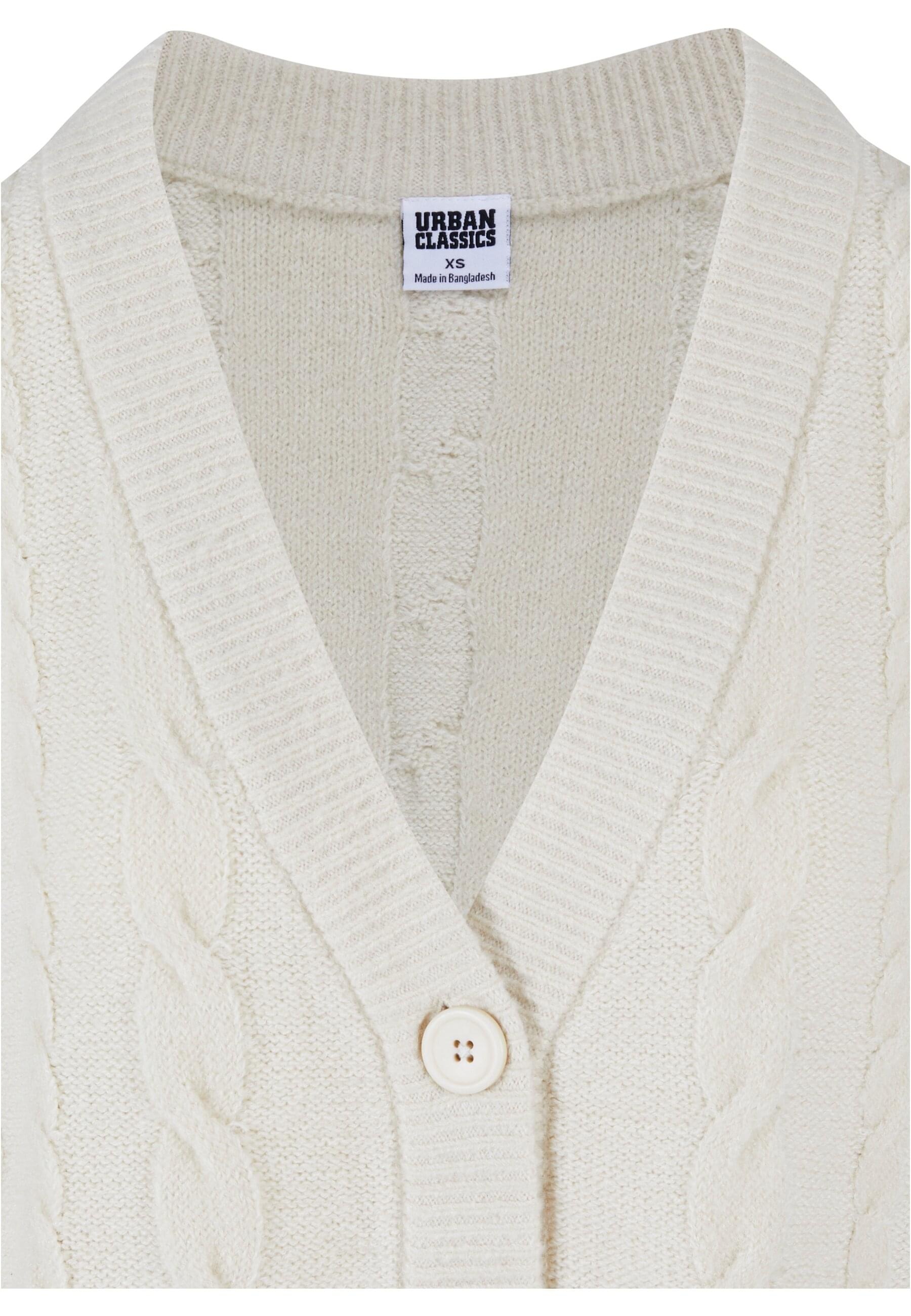 URBAN CLASSICS Strickjacke »Urban Classics Damen Ladies Cabel Knit Cardigan«