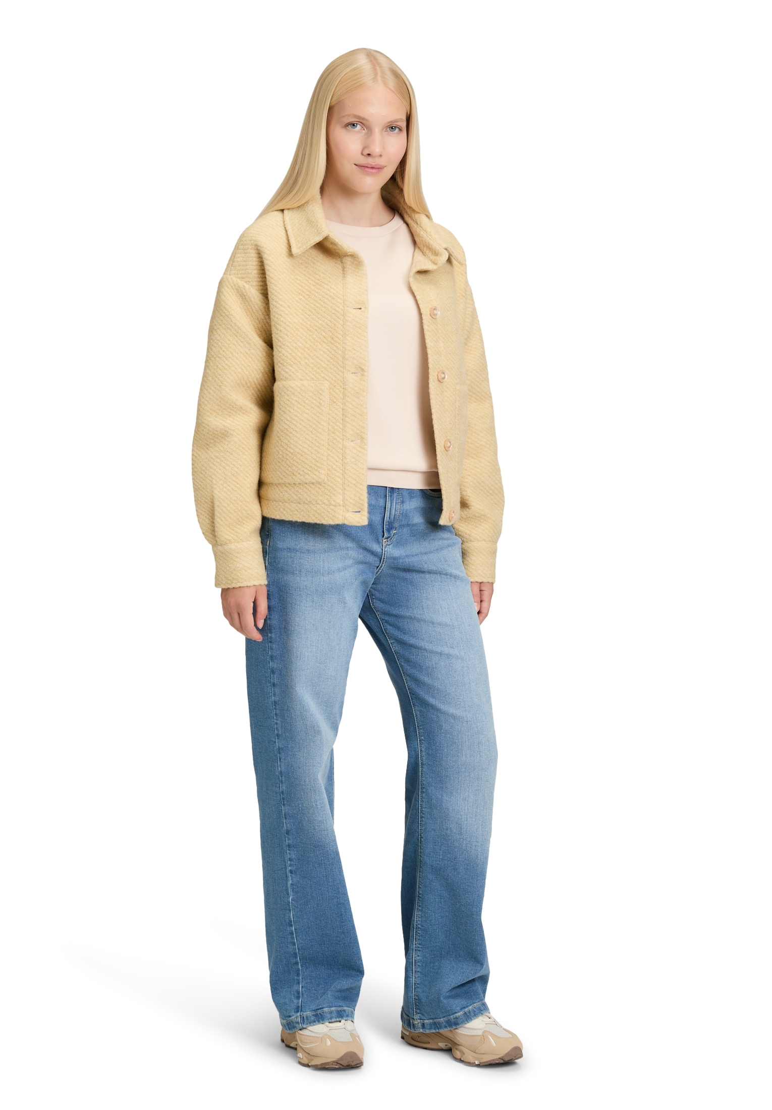 Cartoon Canvasjacke »Cartoon Damen Casual-Jacke mit aufgesetzten Taschen«