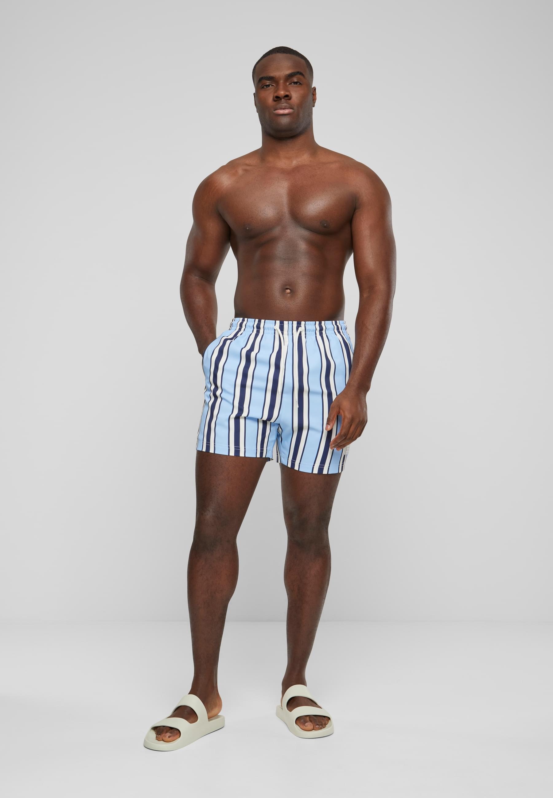 Karl Kani Badeshorts »Karl Kani Herren KM-SW013-090-26 Retro Striped Swim Shorts«