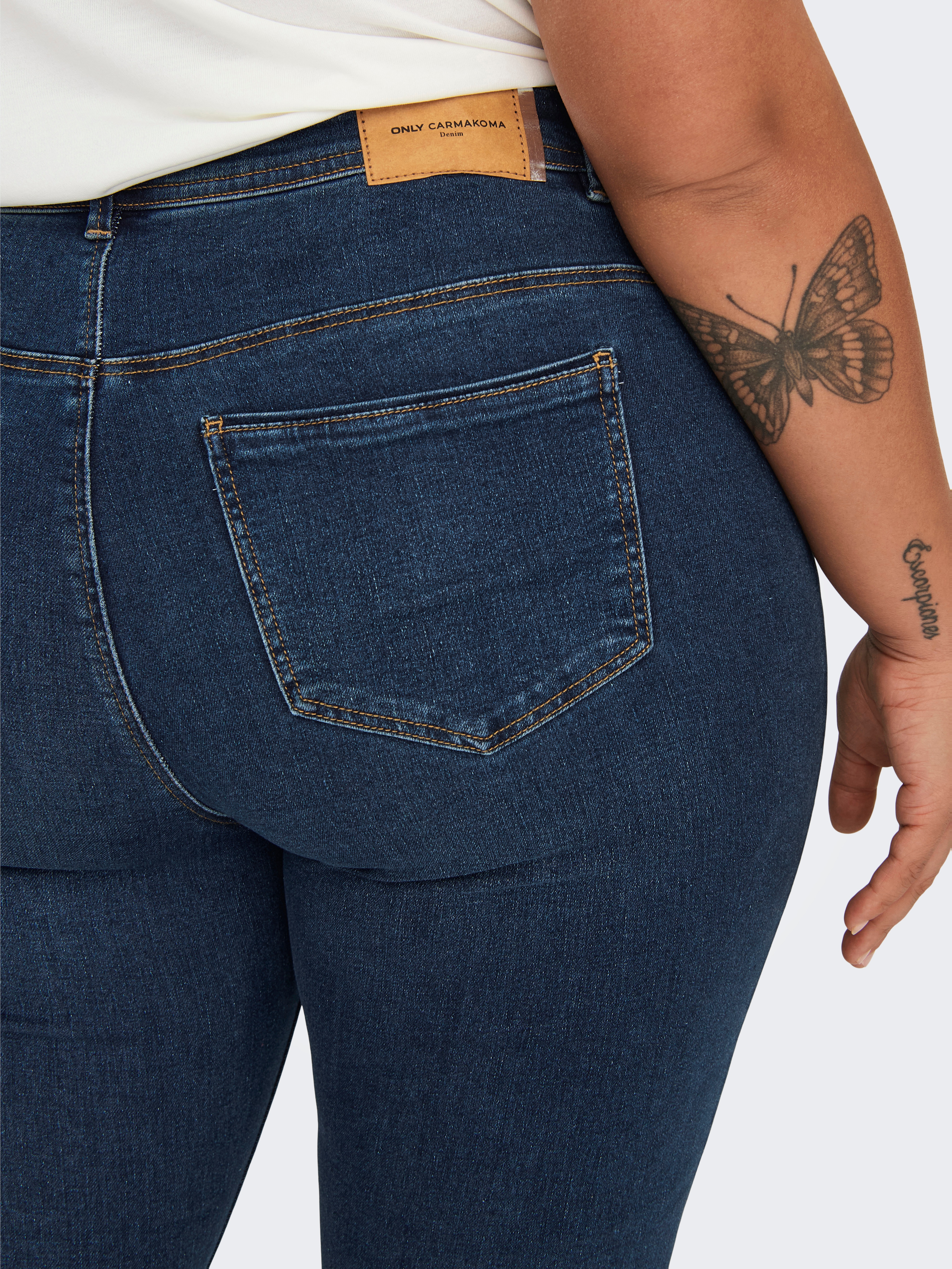 Thumbnail - ONLY CARMAKOMA Skinny-fit-Jeans "CARSALLY MID SKINNY DNM BJ581"