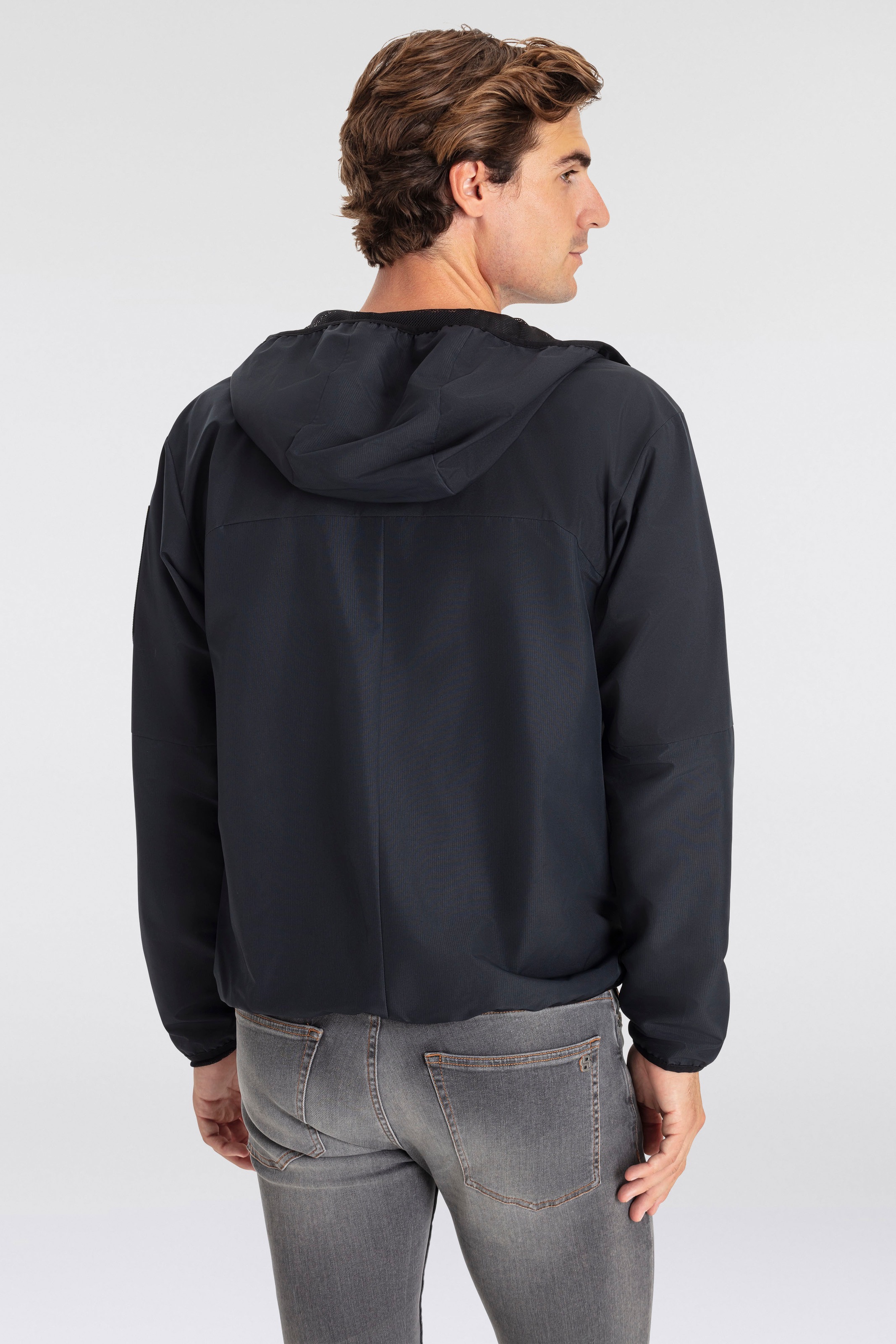 BOSS GREEN Windbreaker "J Farrier" mit Kapuze mit Markenlabel günstig online kaufen