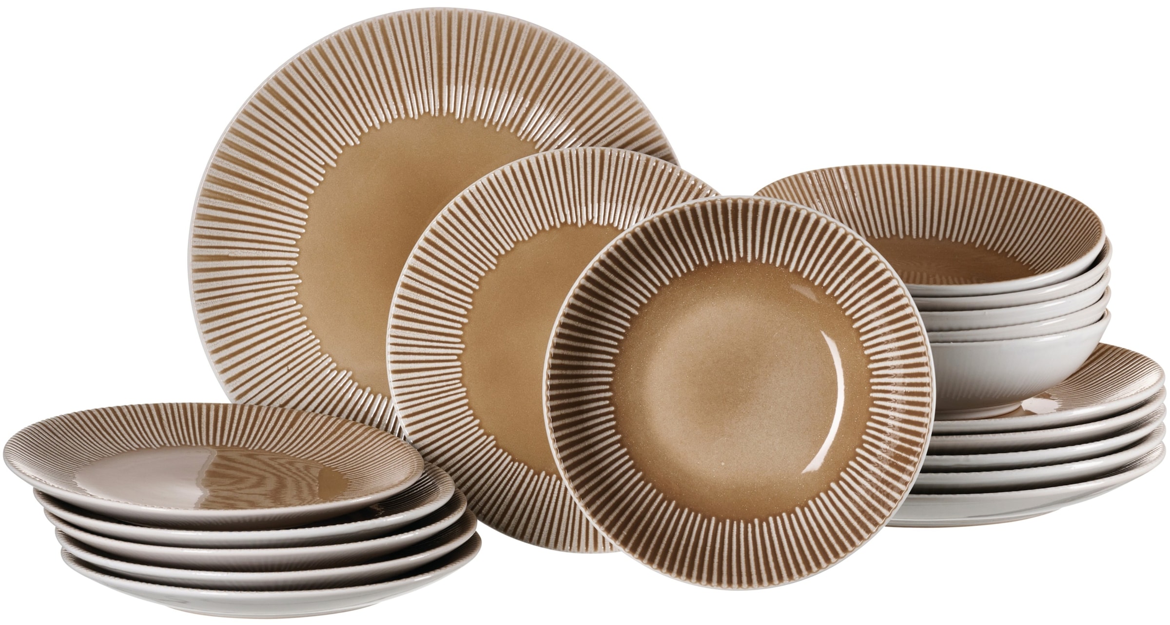 Ritzenhoff & Breker Tafelservice "Banda" Teller Set, aus Steingut für 6 Per günstig online kaufen