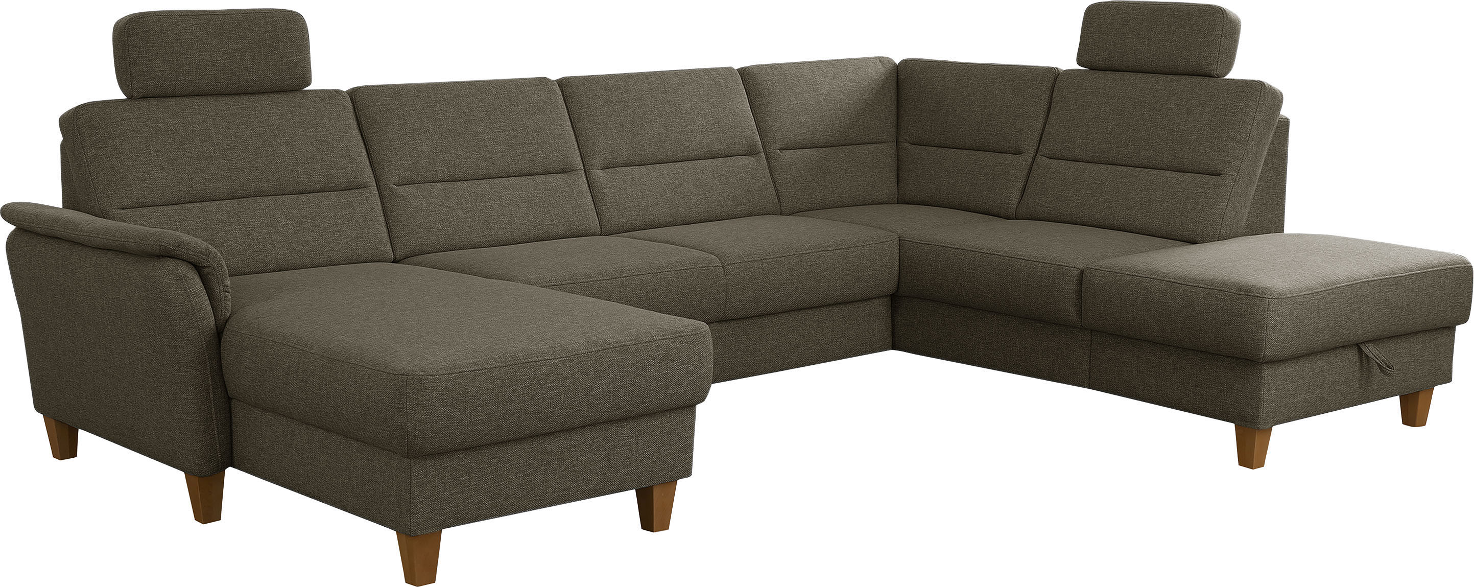 Thumbnail - Home affaire Wohnlandschaft "Palmera U-Form, B: 308 cm" optional Bettfunktion & Bettkasten, Federkern