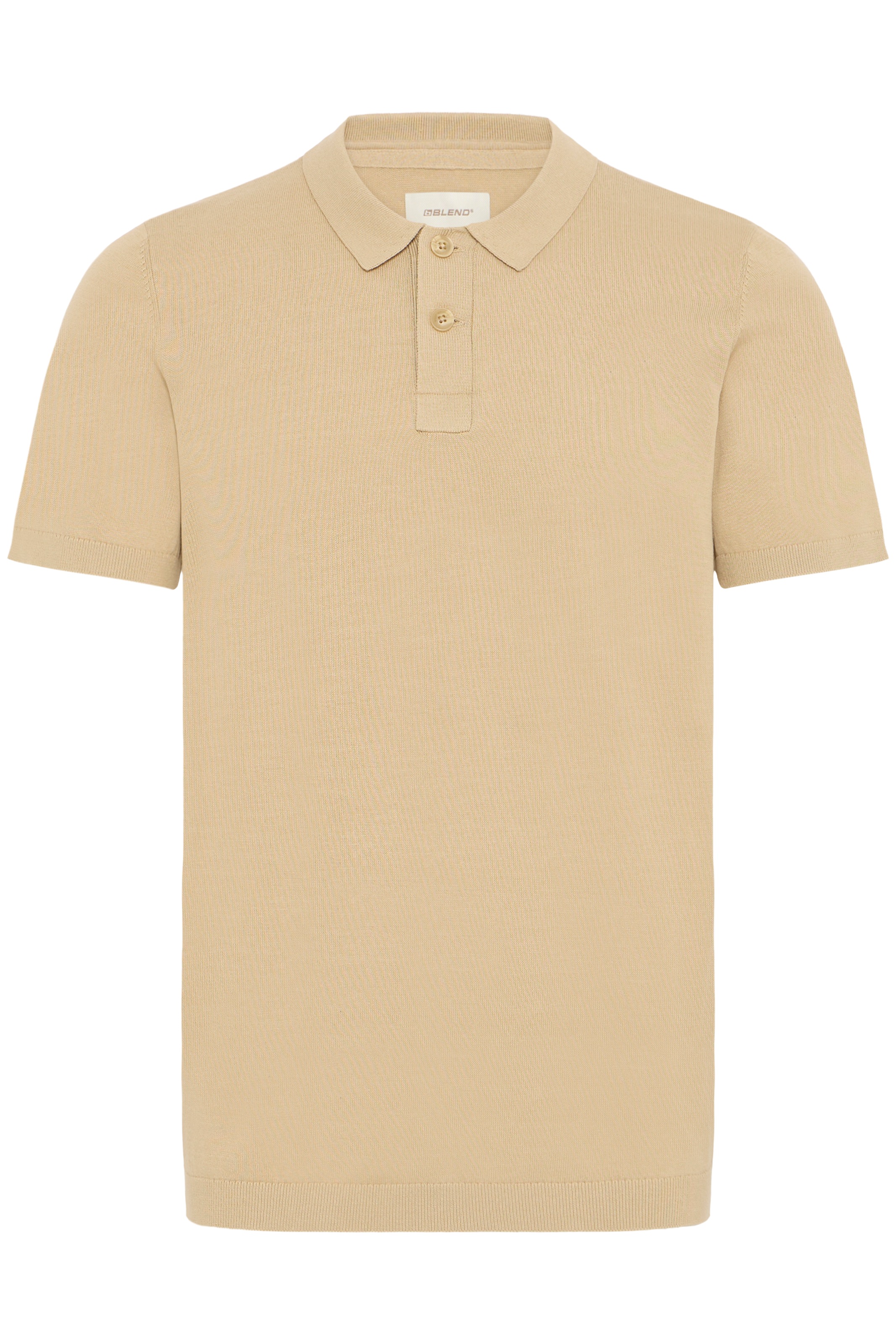 Poloshirt BLEND "BHBRAY KNIT POLO", Herren, Gr. XL, cornstalk, Strick, Obermaterial: 100% Baumwolle, unifarben, regular fit, Shirts 3