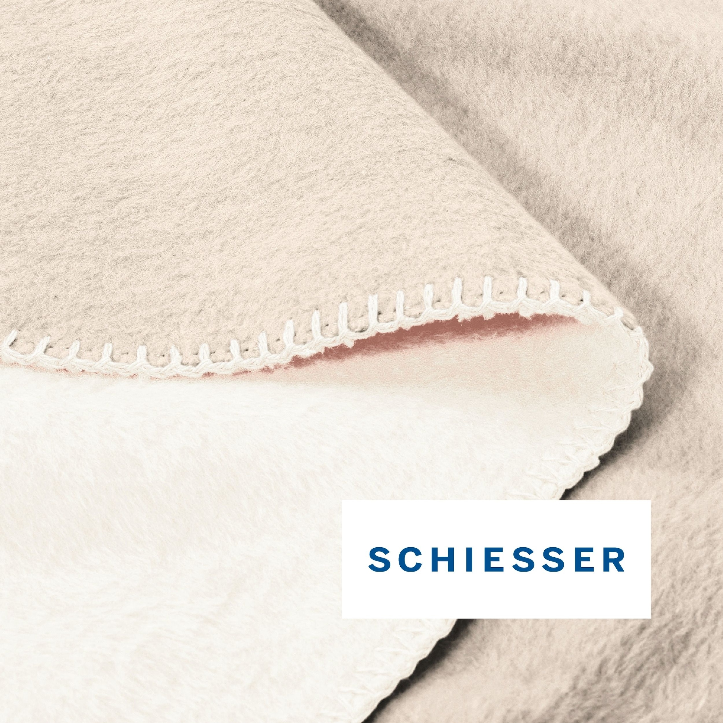 Schiesser Wohndecke »Kuscheldecke Klara in Wendeoptik - Baumwoll-Mix - warm und flauschig« OEKO-TEX® MADE IN GREEN
