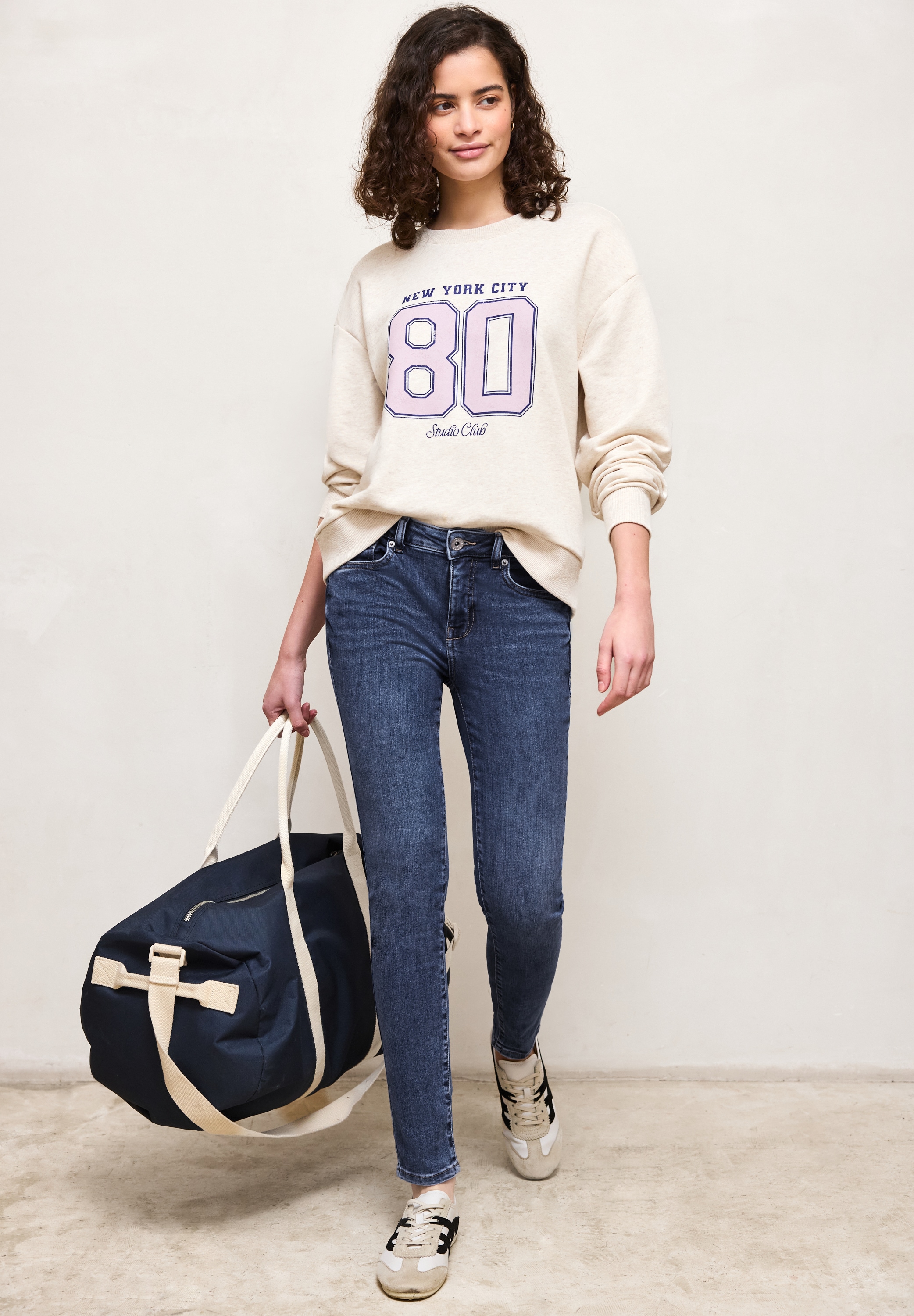 STREET ONE STUDIO Skinny-fit-Jeans Middle Waist