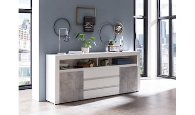 Home affaire Sideboard »Stone Marble«, mit einem edlen Marmor-Optik Dekor, Breite 200 cm kaufen