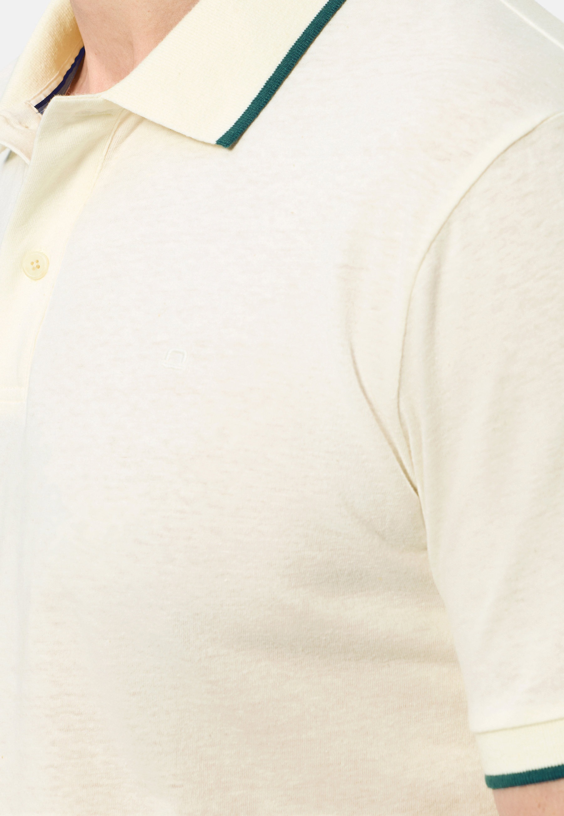 OLYMP Casual Wirk Polo Shirt Women Off White XL 7