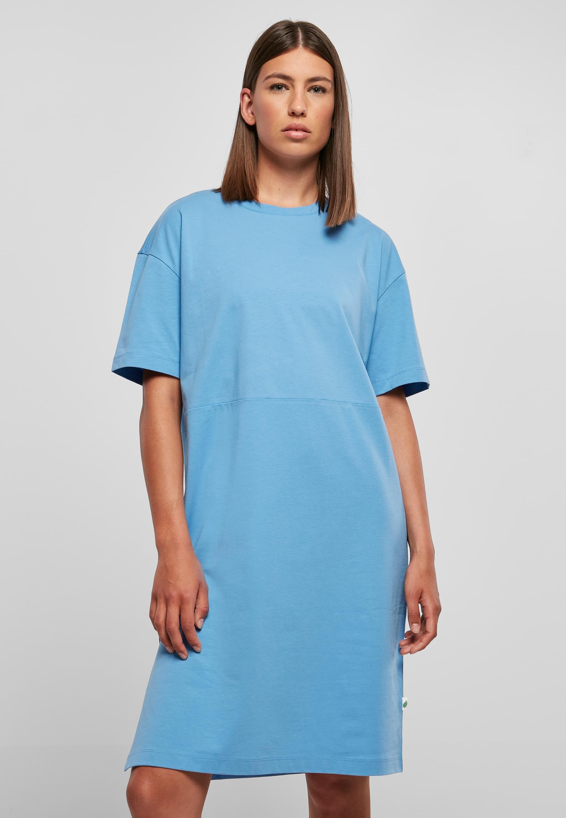 URBAN CLASSICS Shirtkleid »Urban Classics Damen Ladies Organic Oversized Slit Tee Dress«, (1 tlg.)