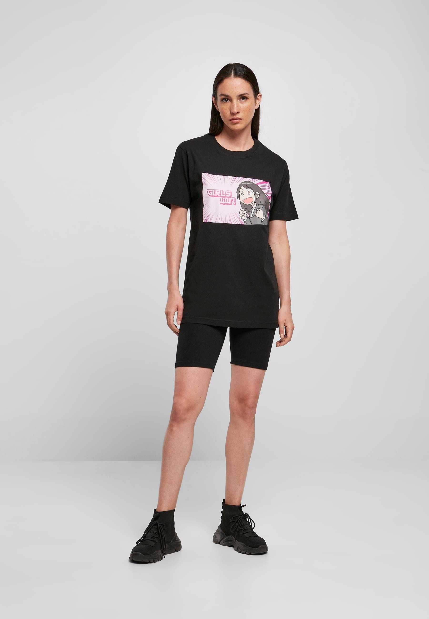 MisterTee Kurzarmshirt »MisterTee Damen Ladies Girls Win Tee«, (1 tlg.)