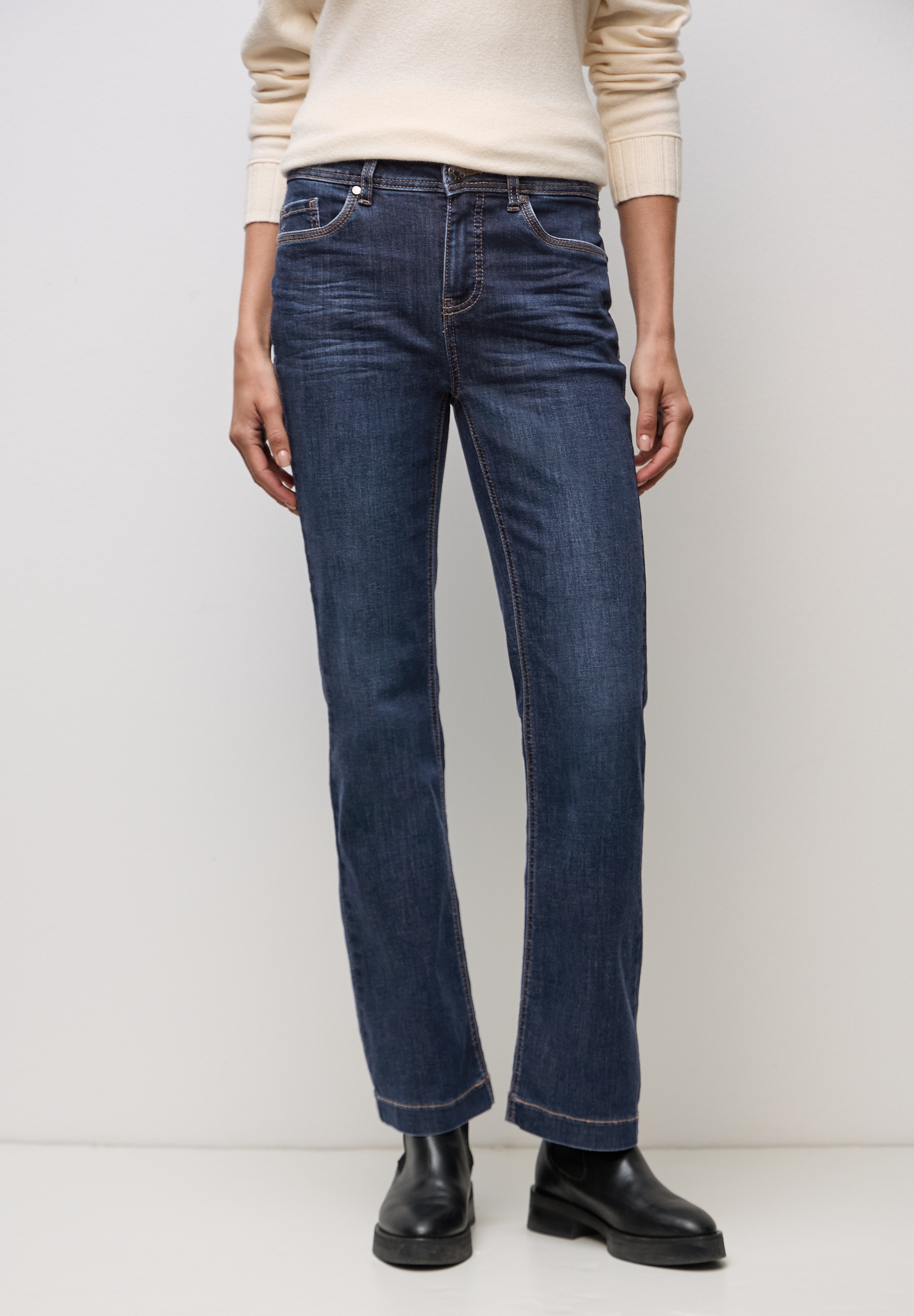 STREET ONE Slim-fit-Jeans High Waist günstig online kaufen