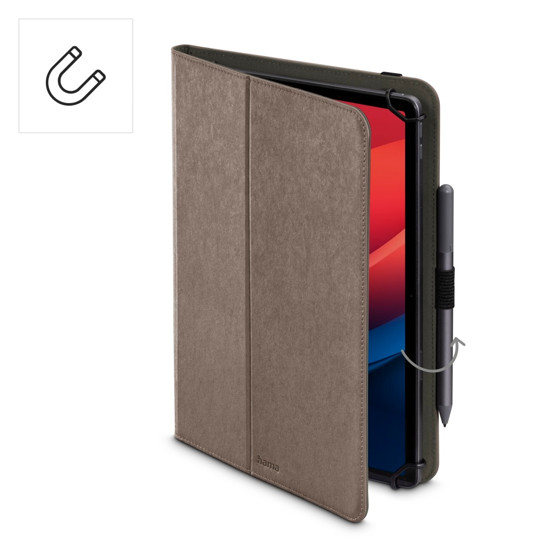 Hama Tablet-Hülle »Schutzhülle "Velvet" für Tablets 24 - 28 cm (9.5 - 11")«, mit Einsteckfächer, universell