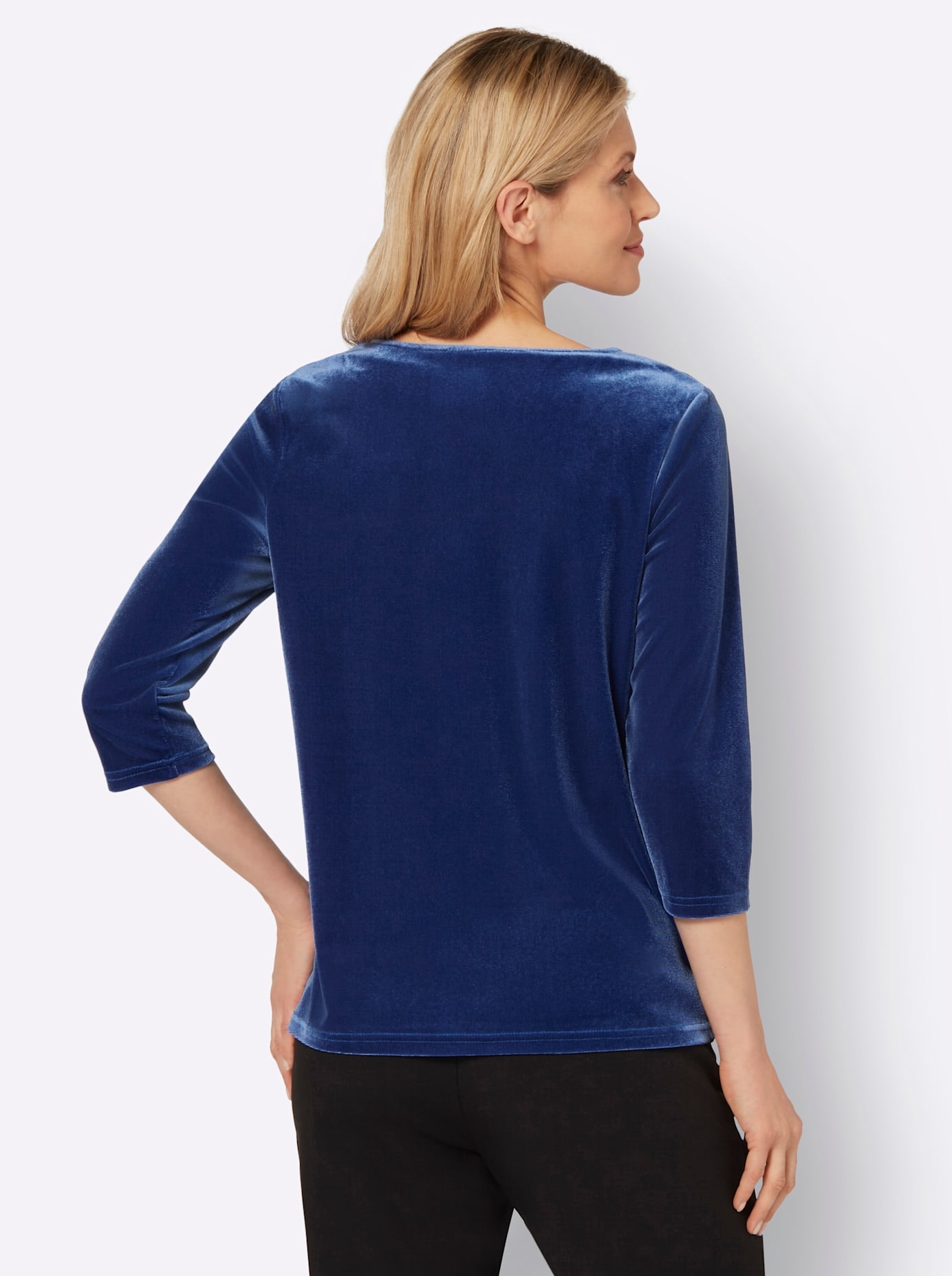 Classic Basics 3/4-Arm-Shirt »Samtshirt«, (1 tlg.)