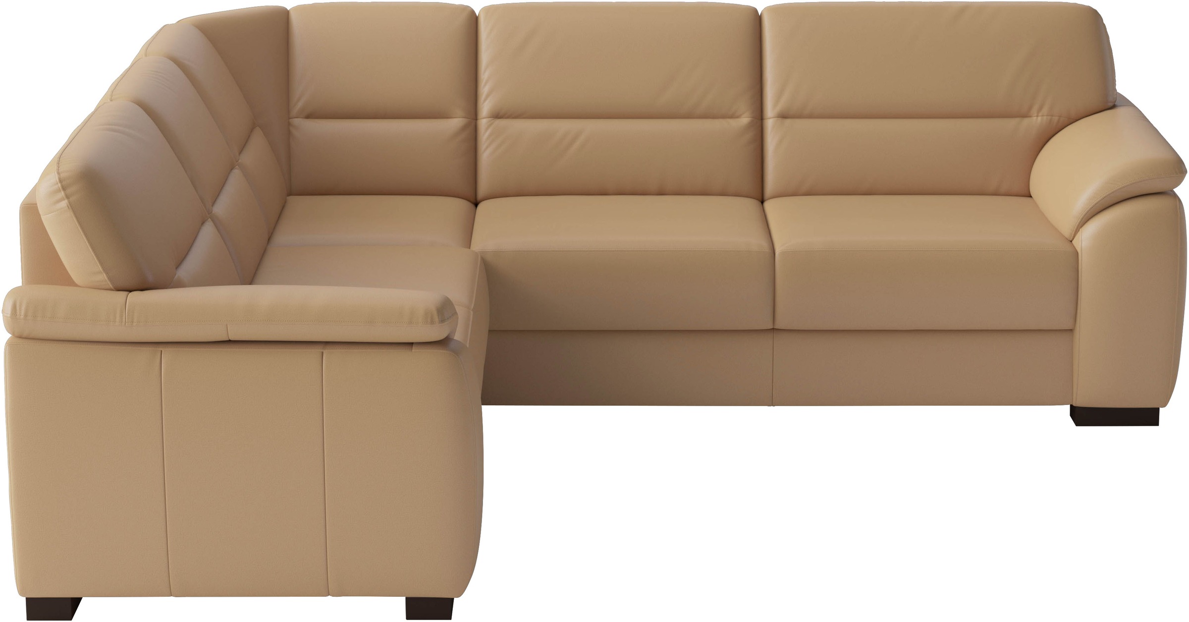 sit&more Ecksofa "Montego Leder, L-Form, B: 255cm" wahlweise mit Schlaffunktion und Schubkasten