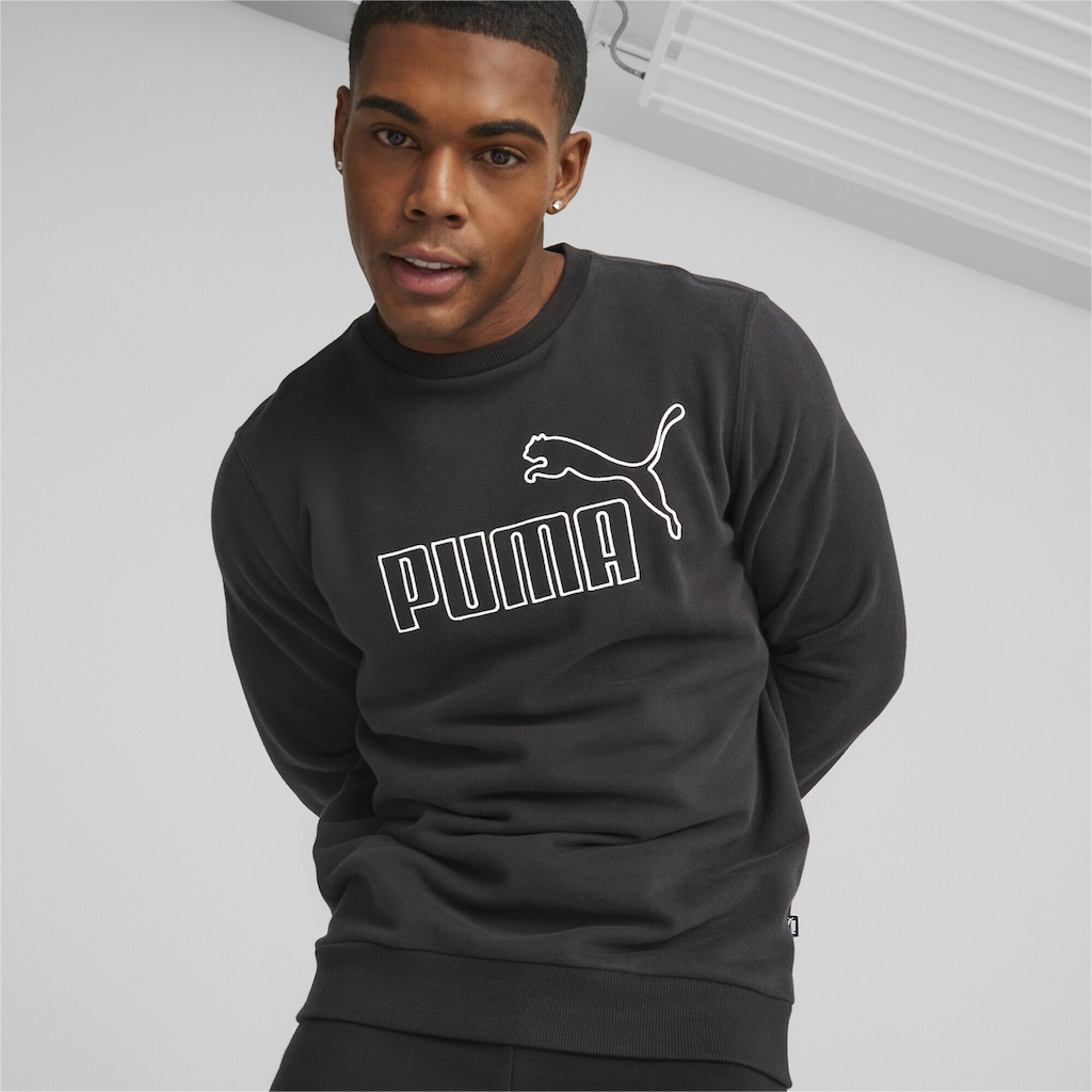 PUMA Sweatshirt »Essentials+ Logo Rundhals-Sweatshirt Herren«