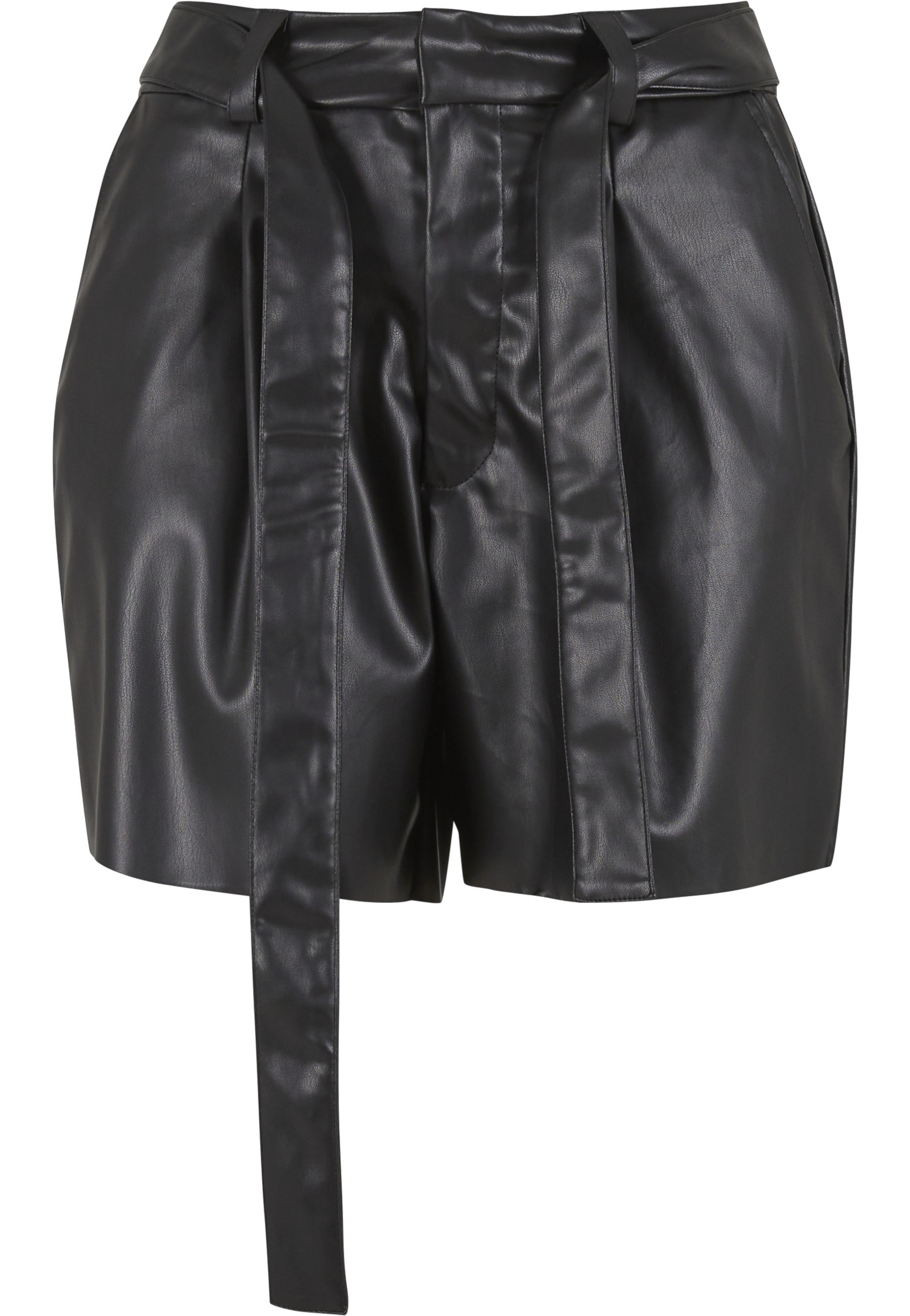 URBAN CLASSICS Shorts "Urban Classics Ladies Synthetic Leather Shorts" günstig online kaufen