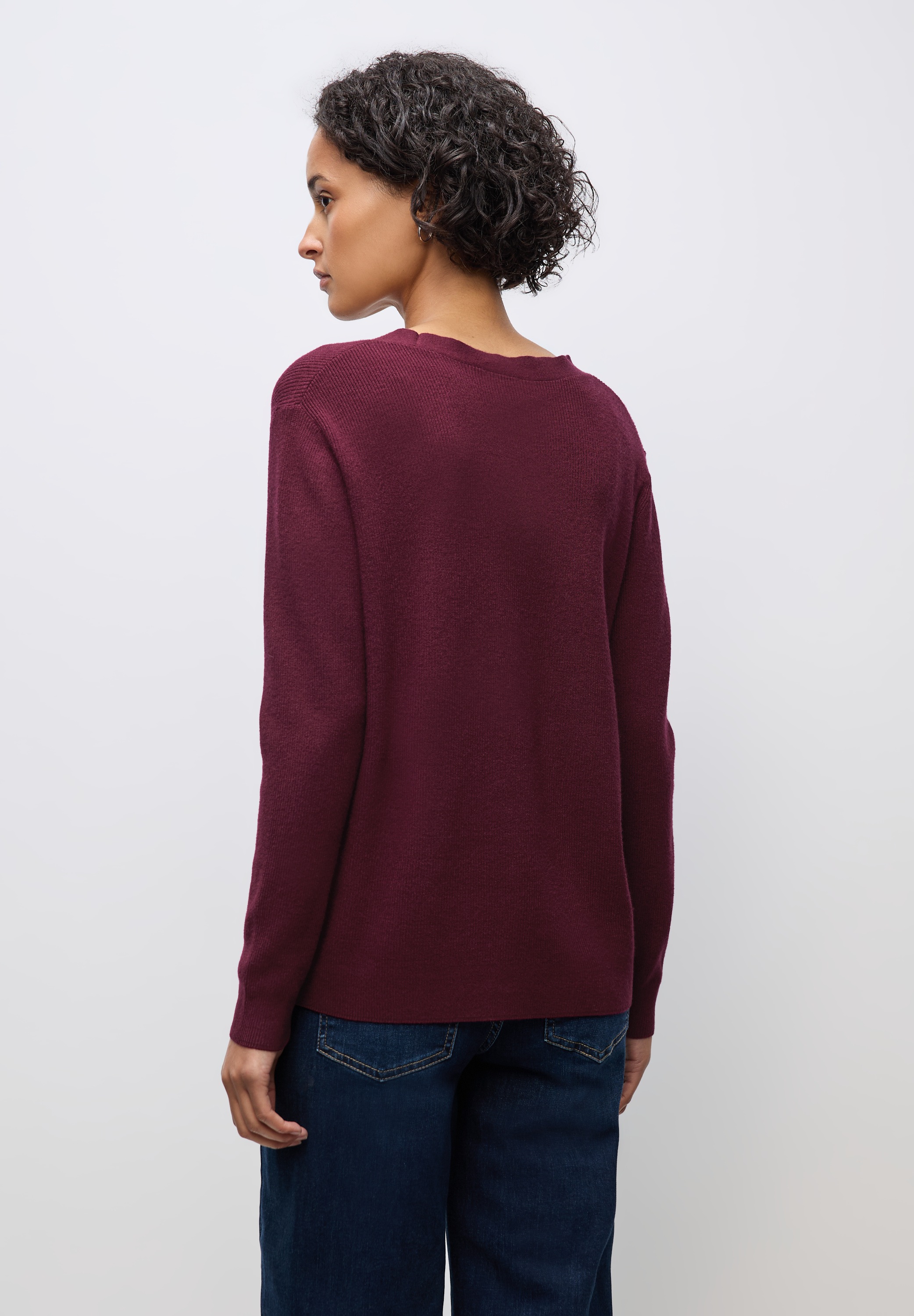 STREET ONE Strickpullover, aus softem Materialmix