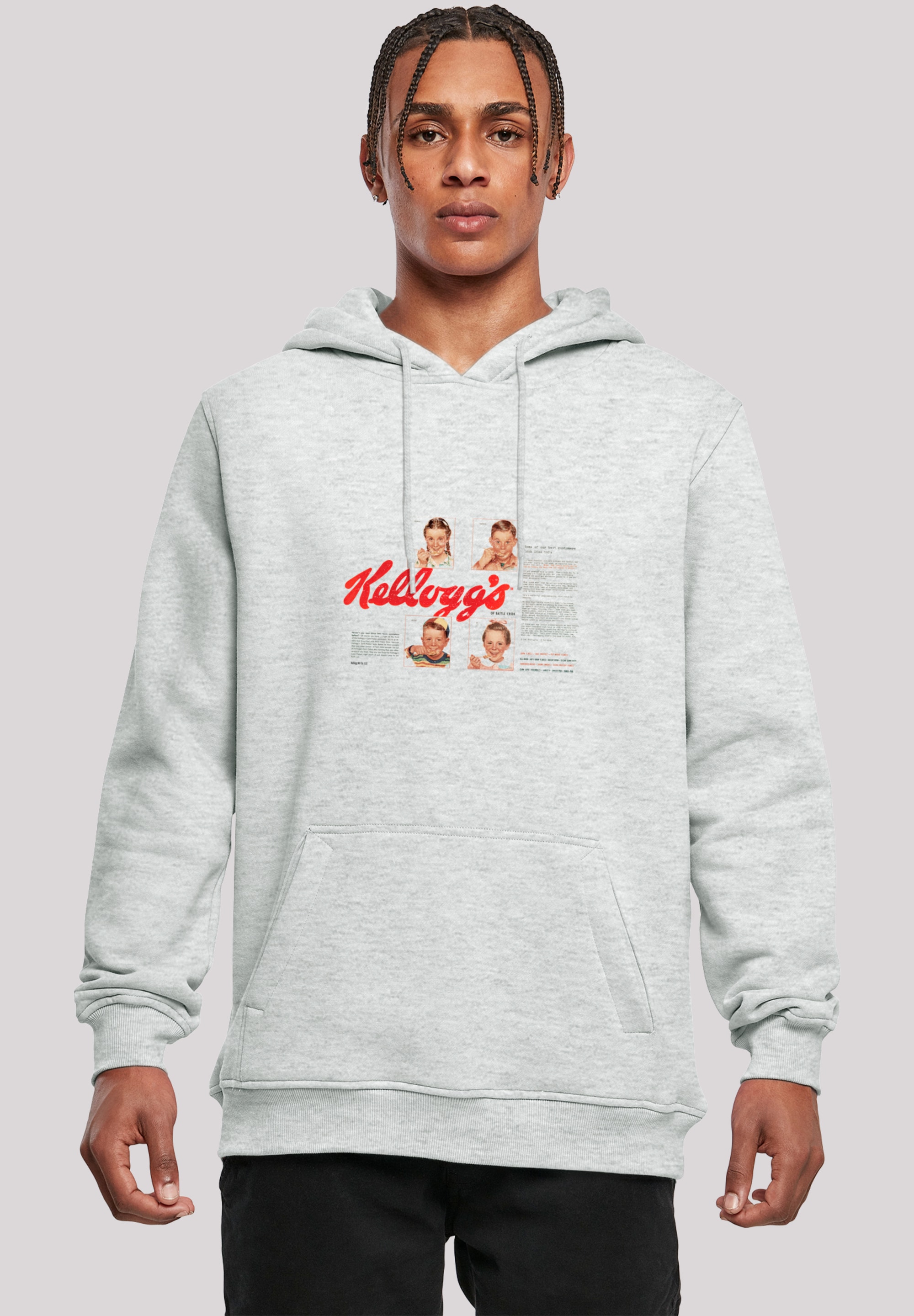 F4NT4STIC Kapuzenpullover "Kelloggs Corn Flakes Cereal Box Children Retro" günstig online kaufen