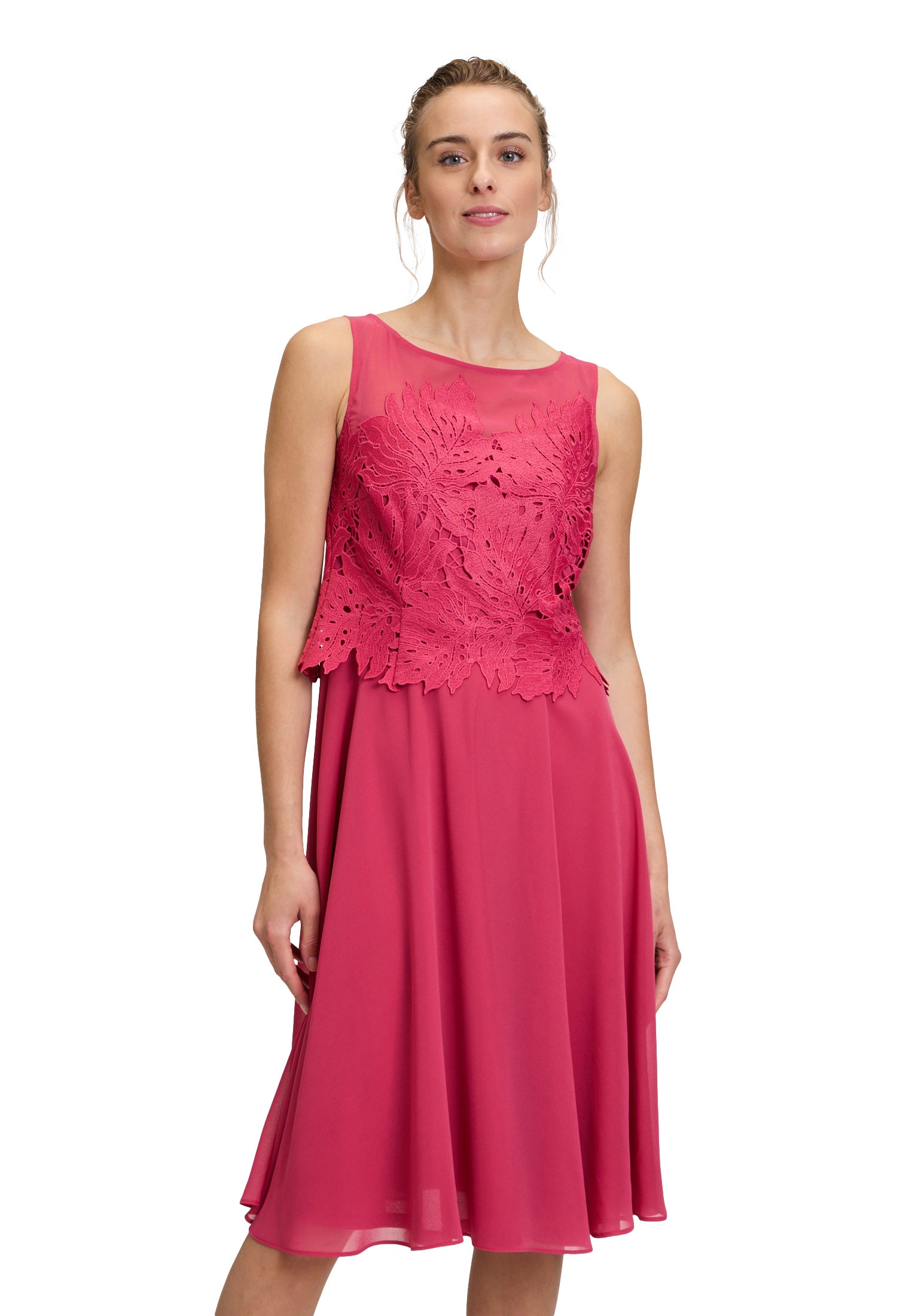 Chiffonkleid »Vera Mont Chiffonkleid mit Stickerei«, Stickerei