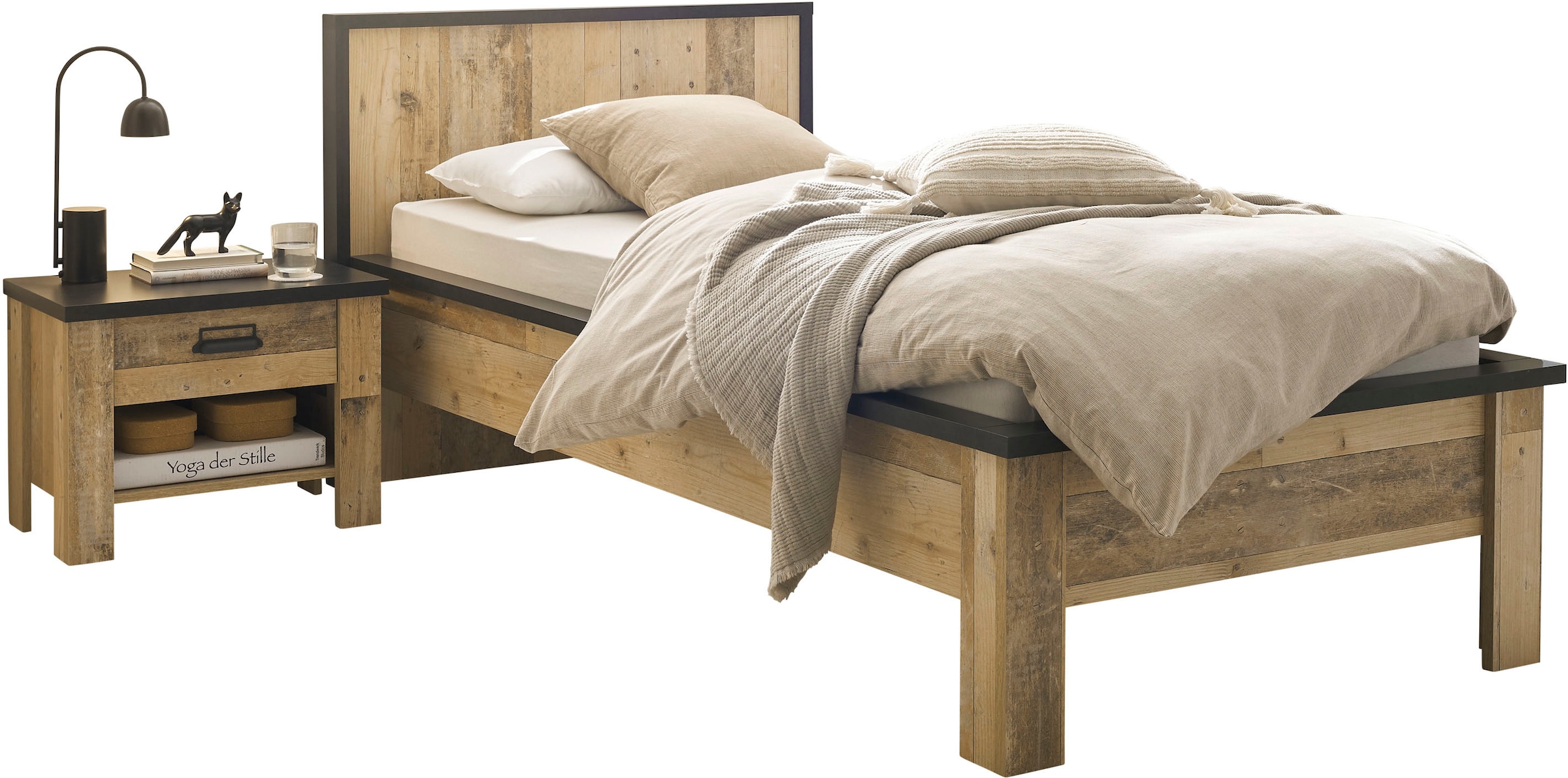 Home affaire Bettanlage "SHERWOOD" 2 Stk. tlg. Liegefläche Bett 90x200cm, N günstig online kaufen