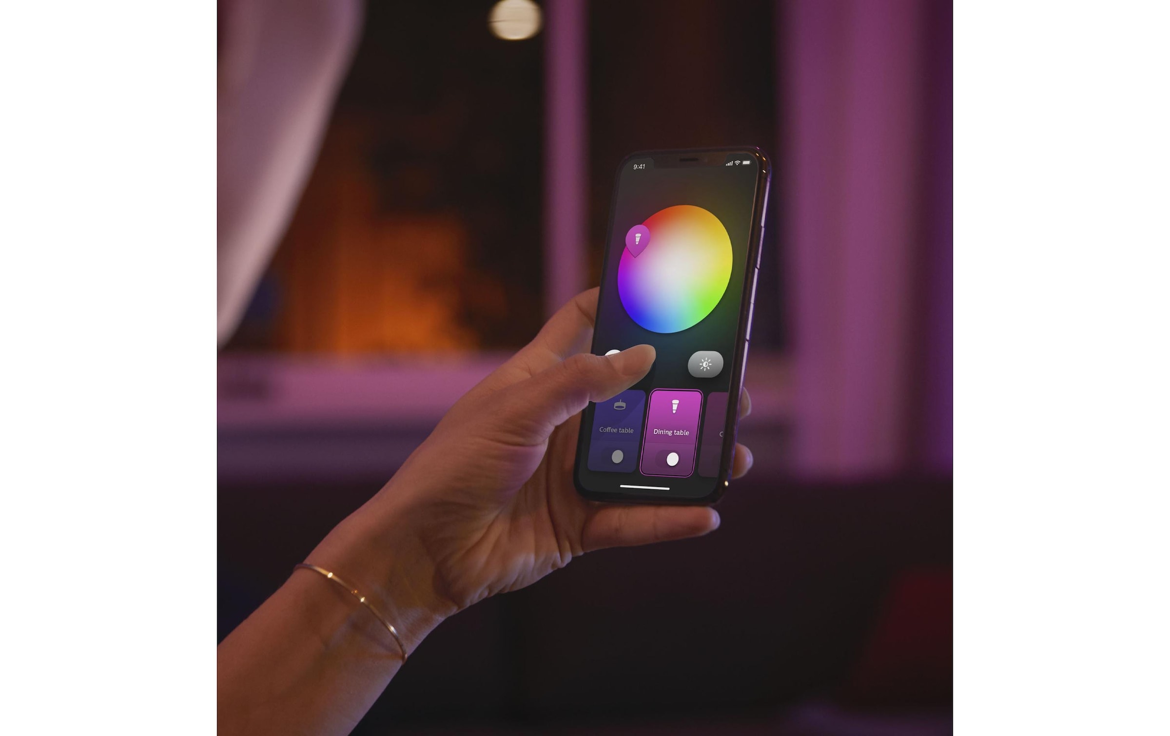 Philips Hue LED Deckenleuchte »White & Color Ambiance Slim Recessed 170 mm schwarz« Neutralweiß | RGB | Tageslichtweiß | Warmweiß