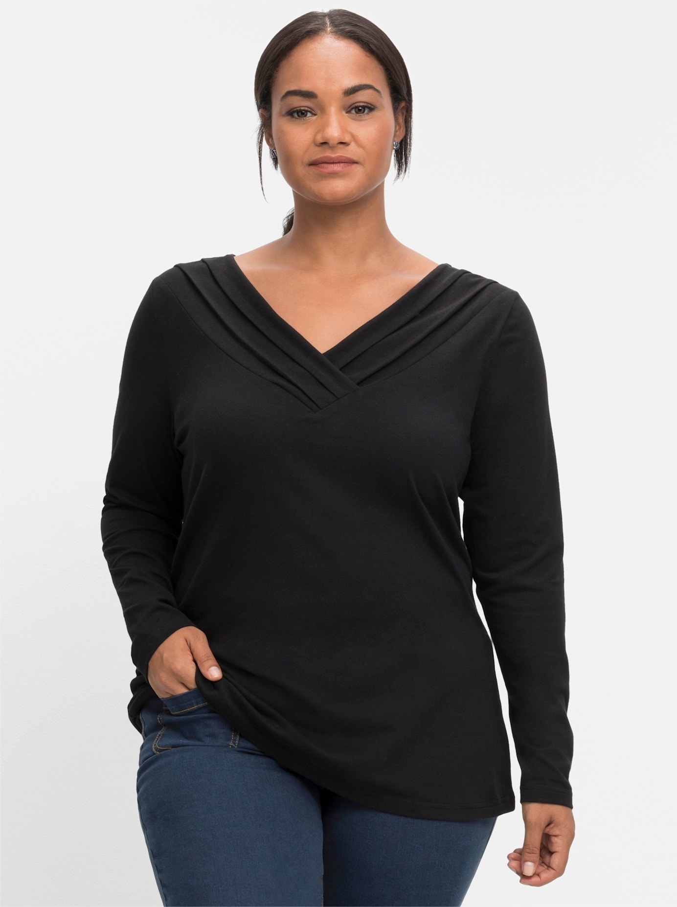 sheego by Joe Browns Langarmshirt "Langarmshirt", (1 tlg.) günstig online kaufen